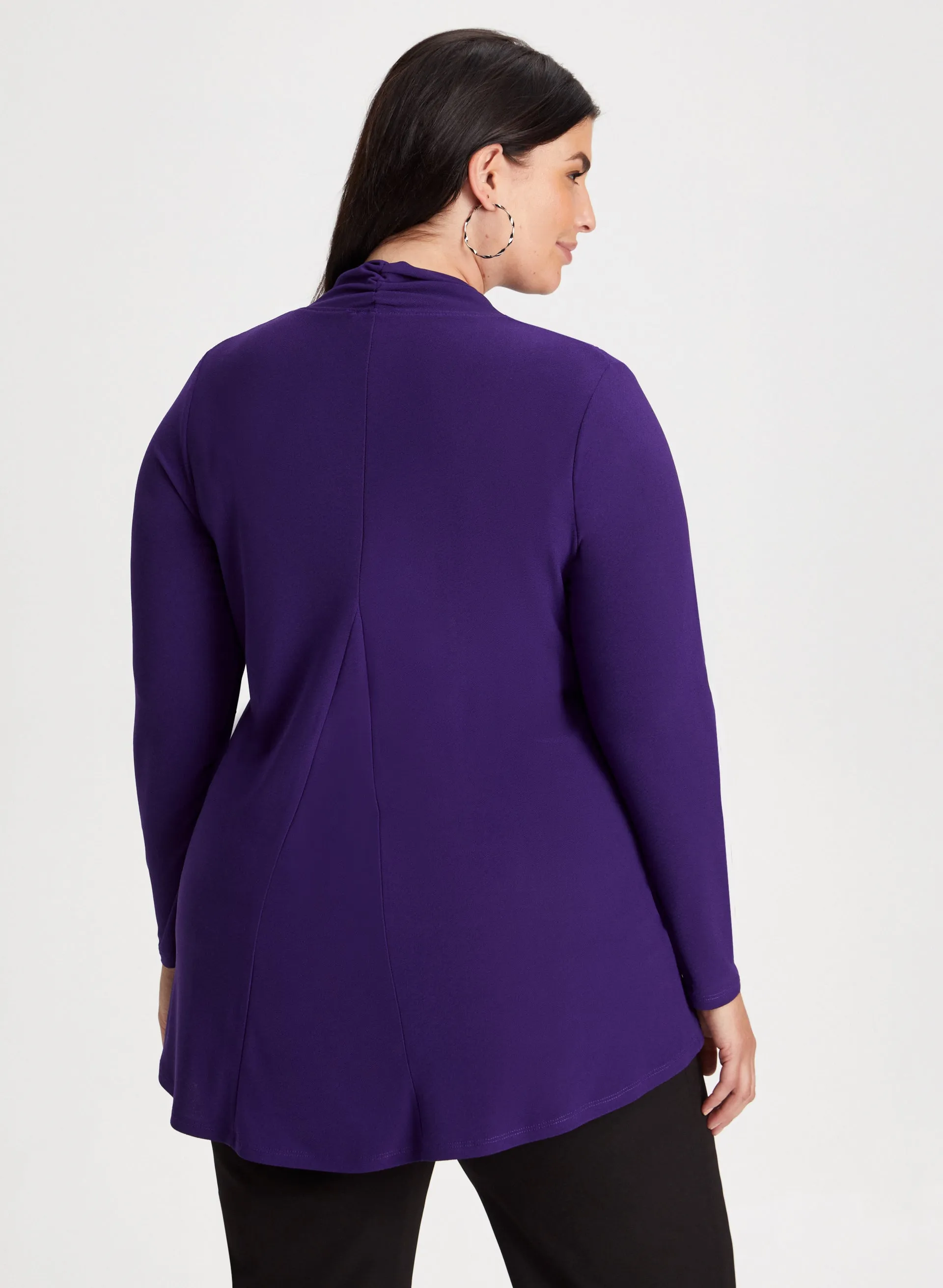 Neck Tie Detail Long Sleeve Top sold by Laura product image thumbnail 4