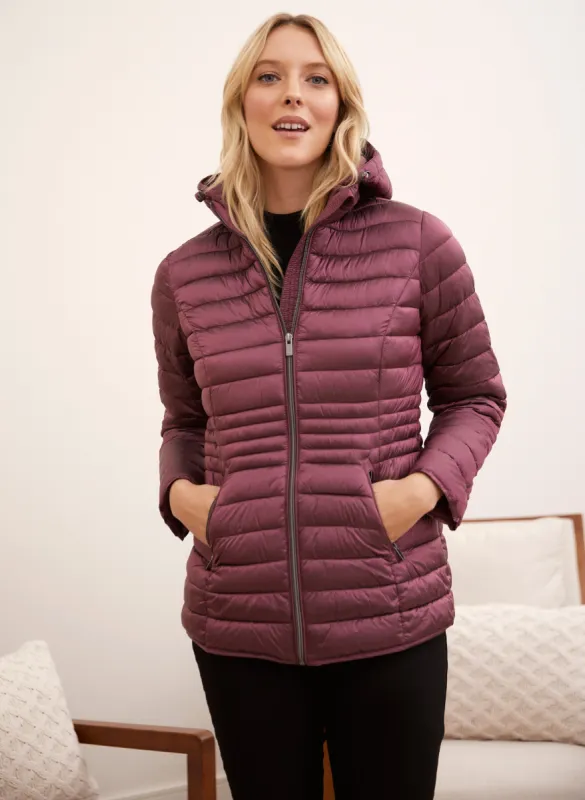 Packable Vegan Down Quilted Coat sold by Laura
