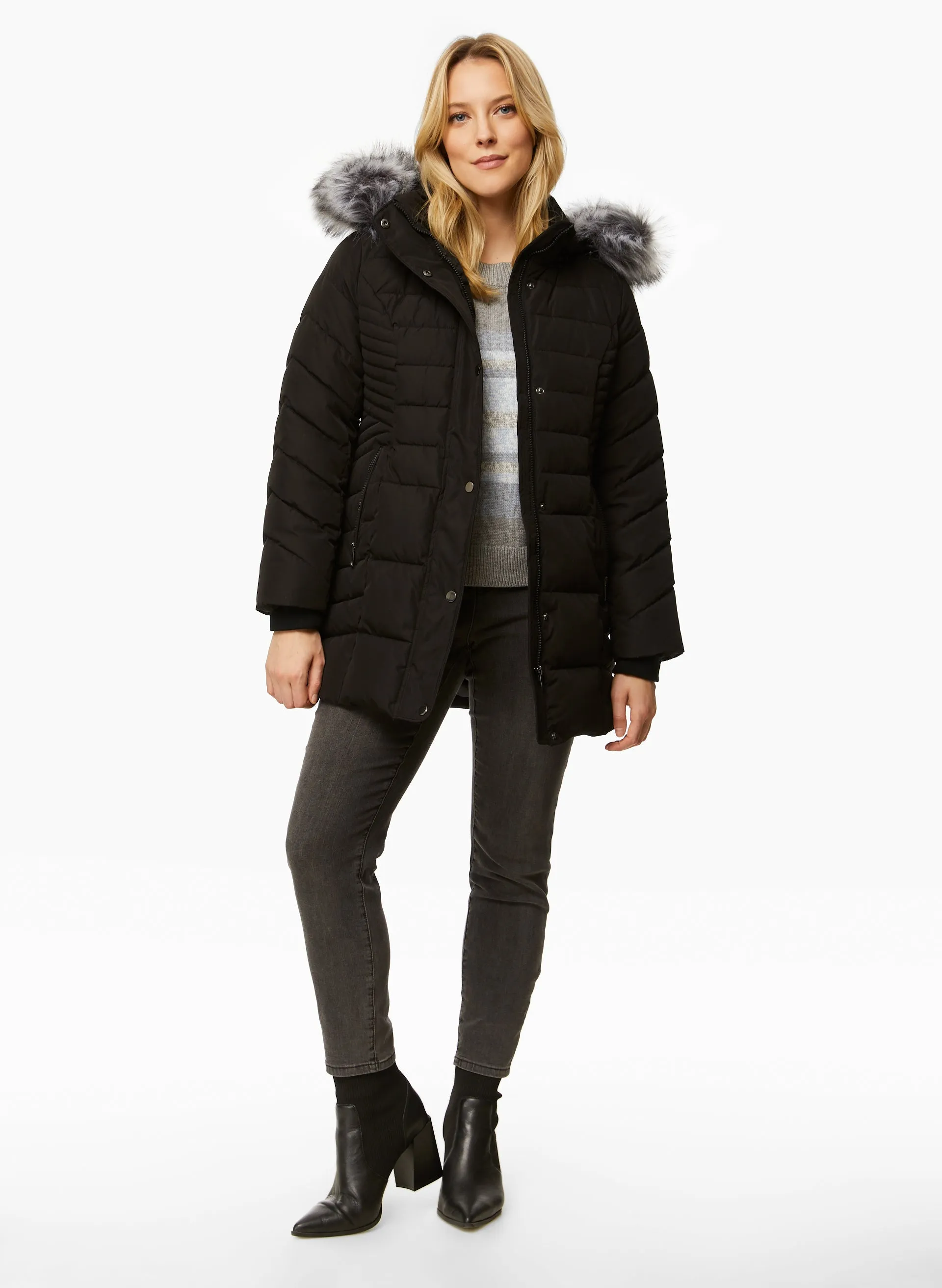 Recycled Quilted Vegan Down Coat sold by Laura product image thumbnail 2