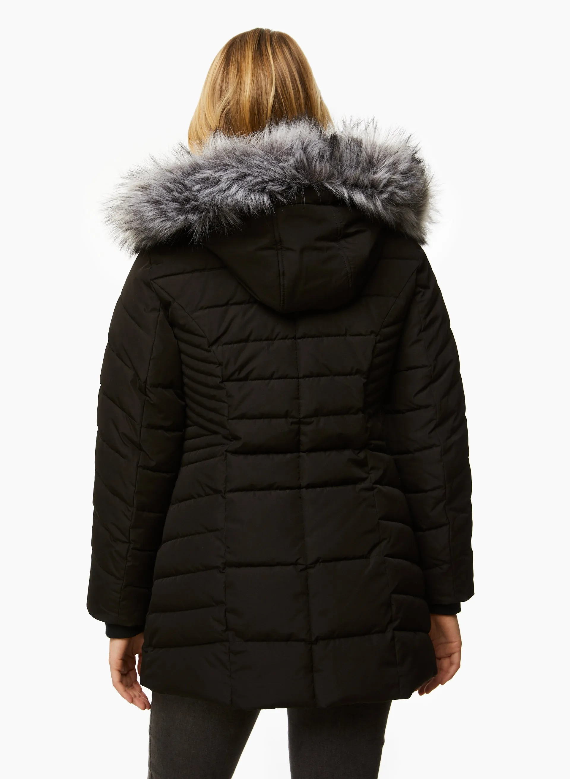 Recycled Quilted Vegan Down Coat sold by Laura product image thumbnail 3