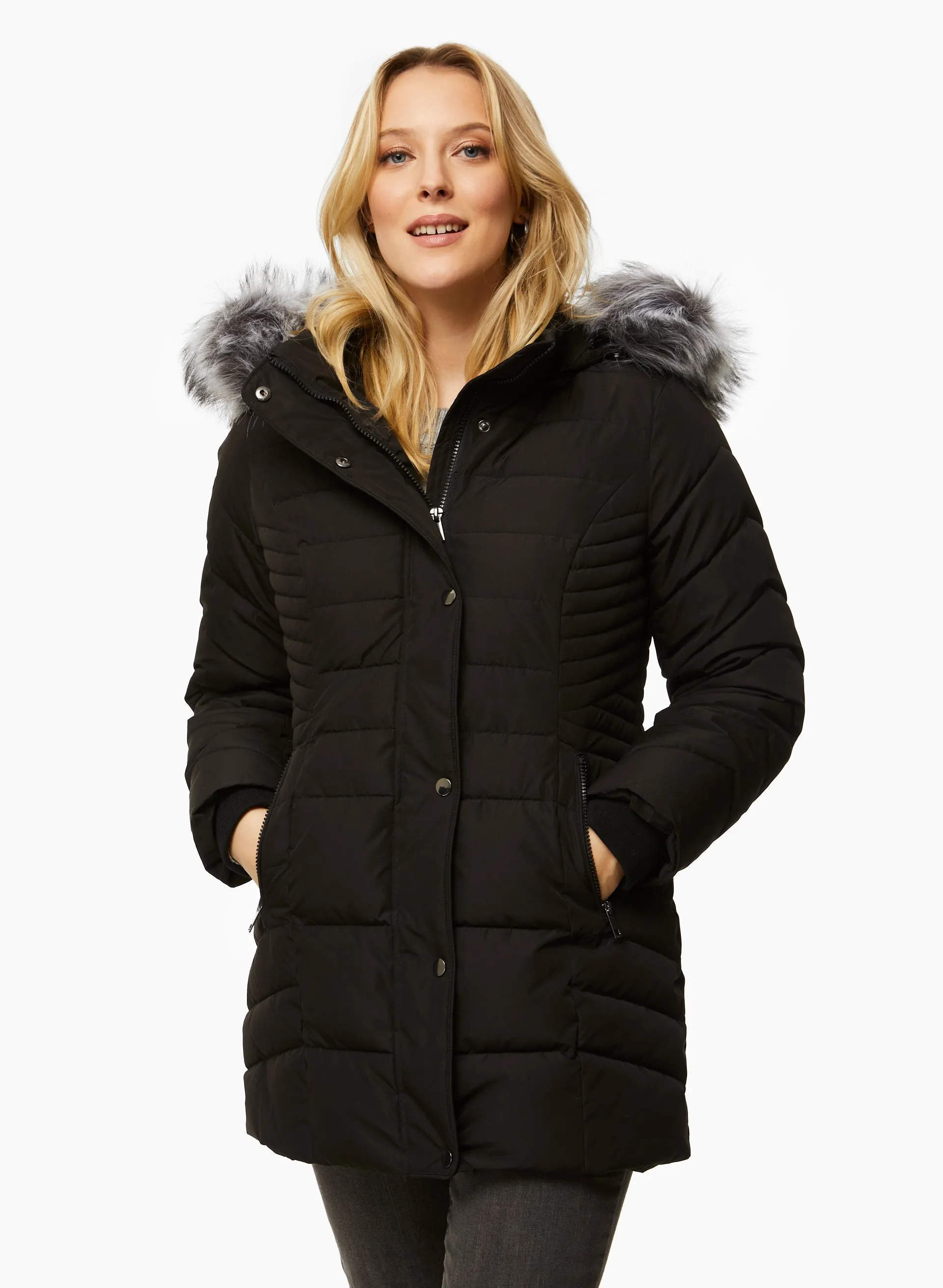 Recycled Quilted Vegan Down Coat sold by Laura