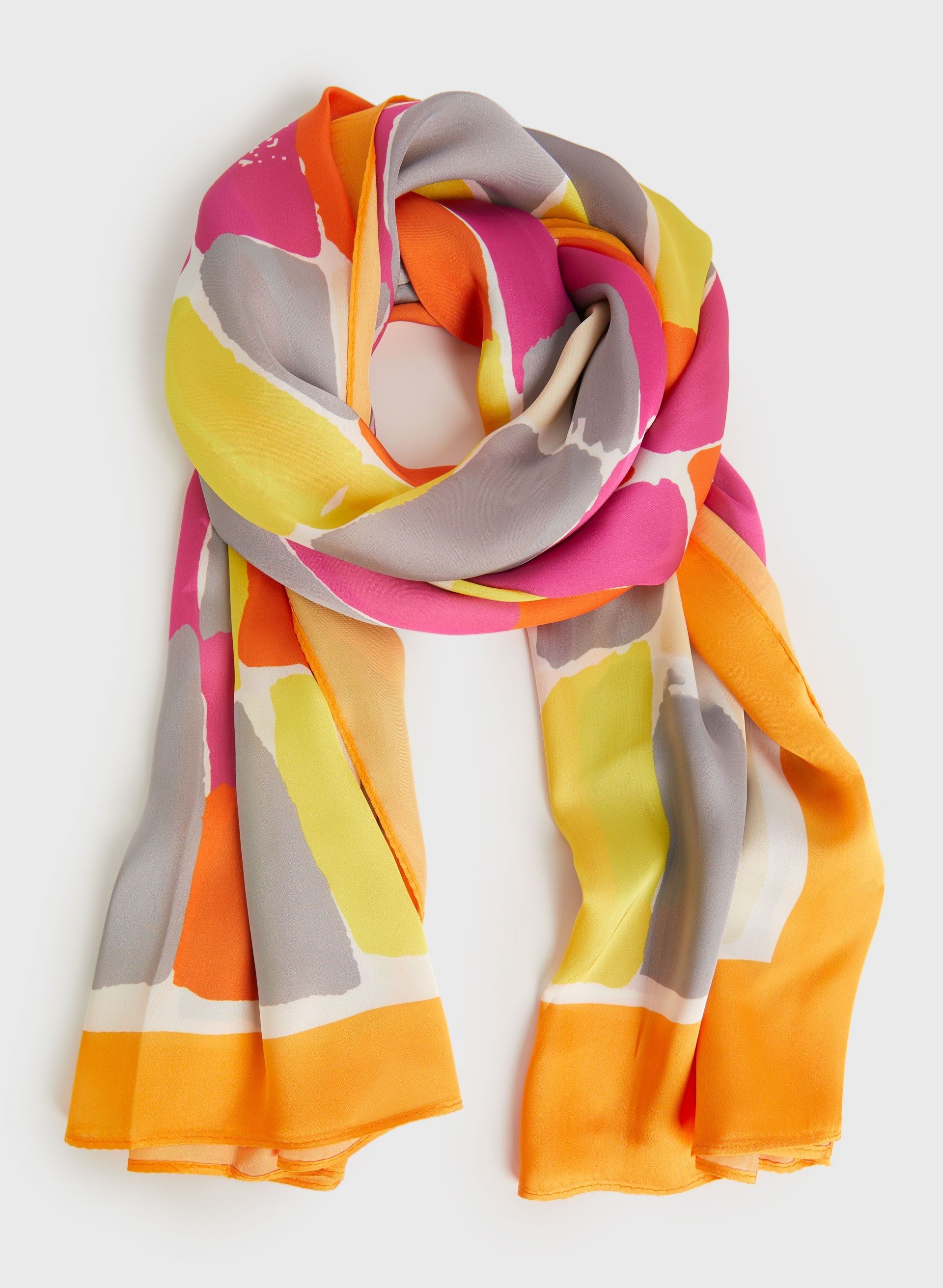 Patchwork Print Scarf sold by Laura