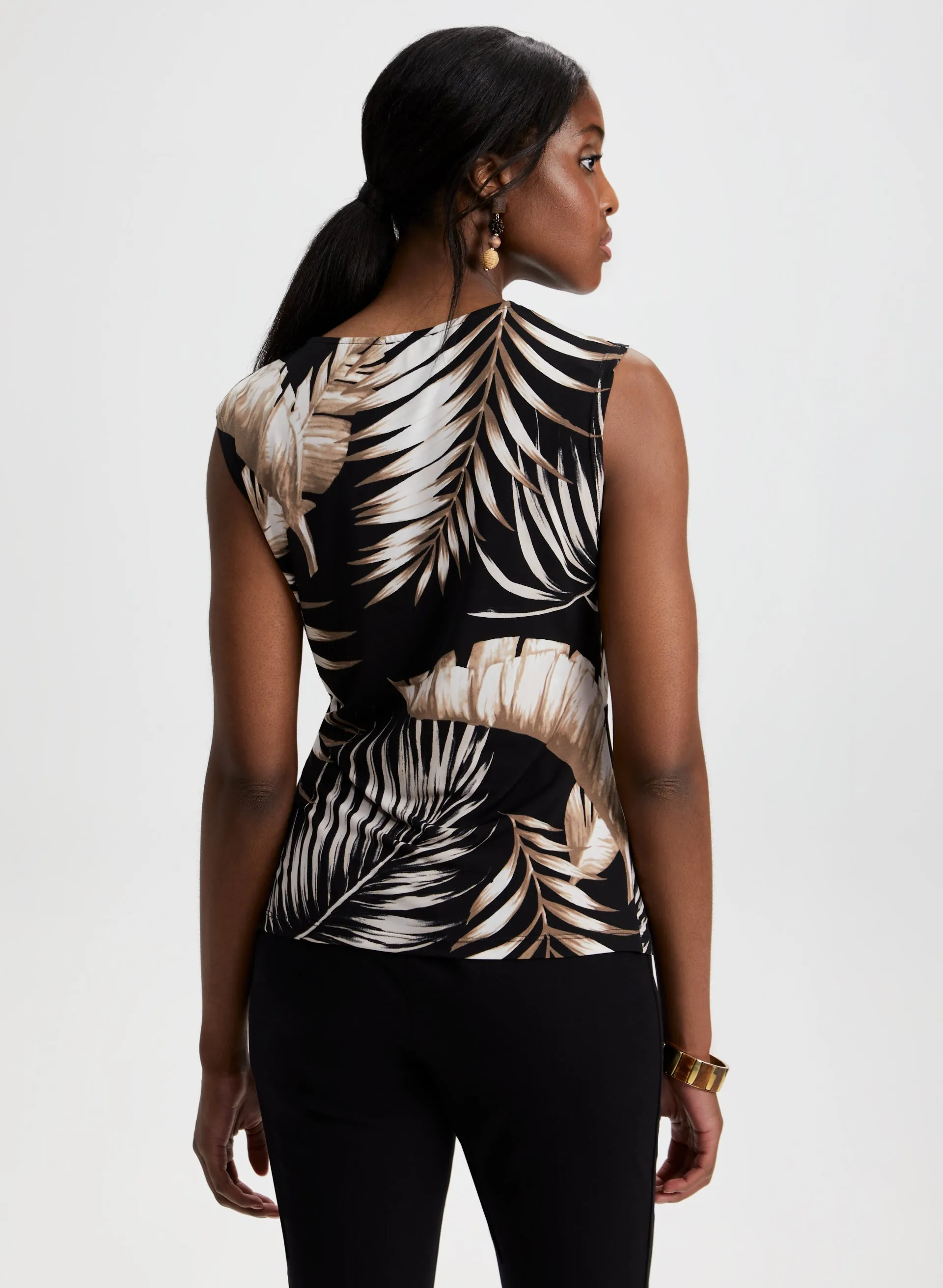 Palm Leaf Print Top sold by Laura product image thumbnail 4