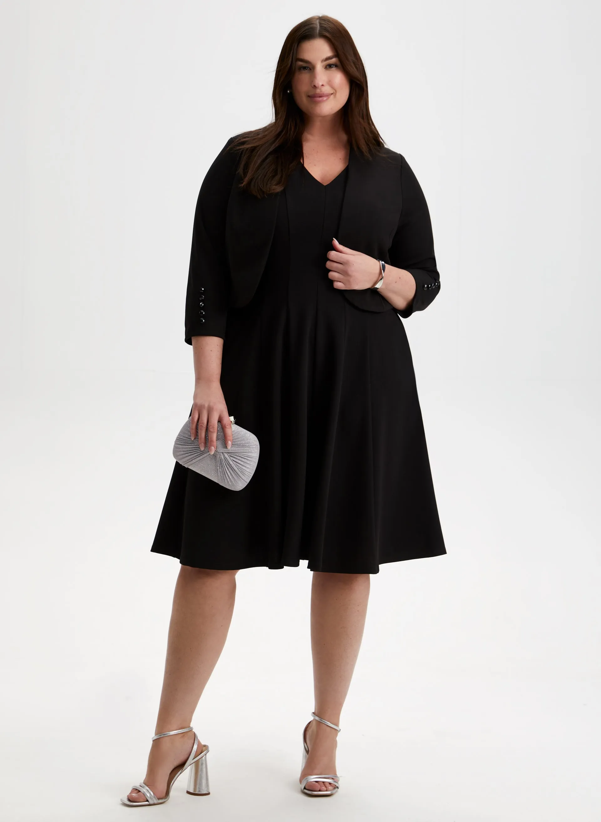 3/4 Button Sleeve Bolero sold by Laura product image thumbnail 3