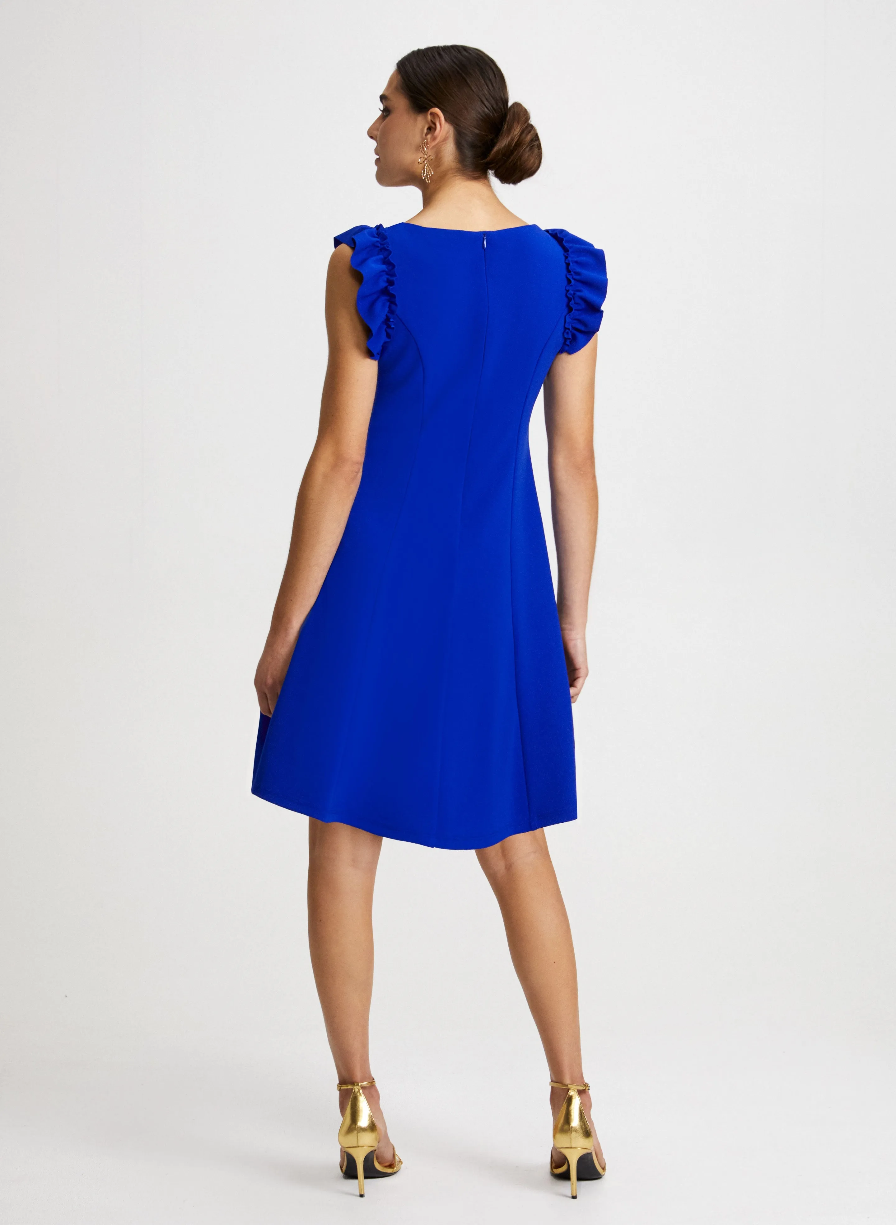 Ruffle Detail Cap Sleeve Dress sold by Laura product image thumbnail 3