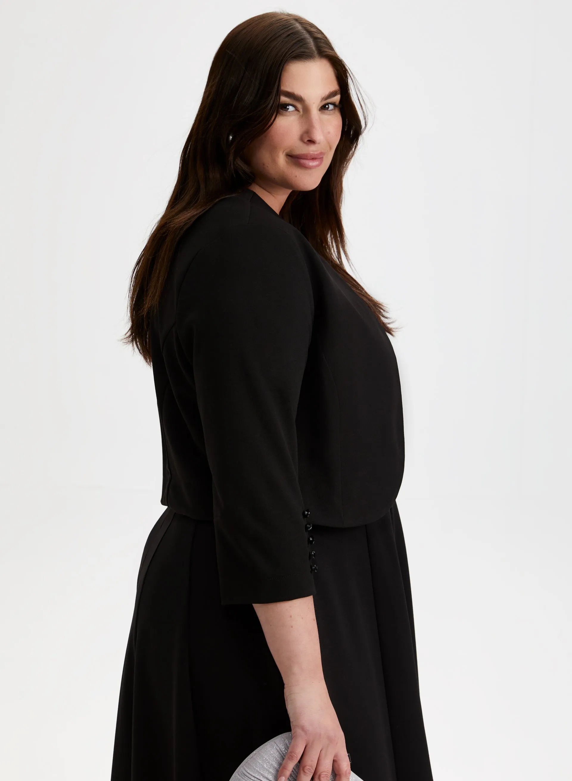 3/4 Button Sleeve Bolero sold by Laura product image thumbnail 5