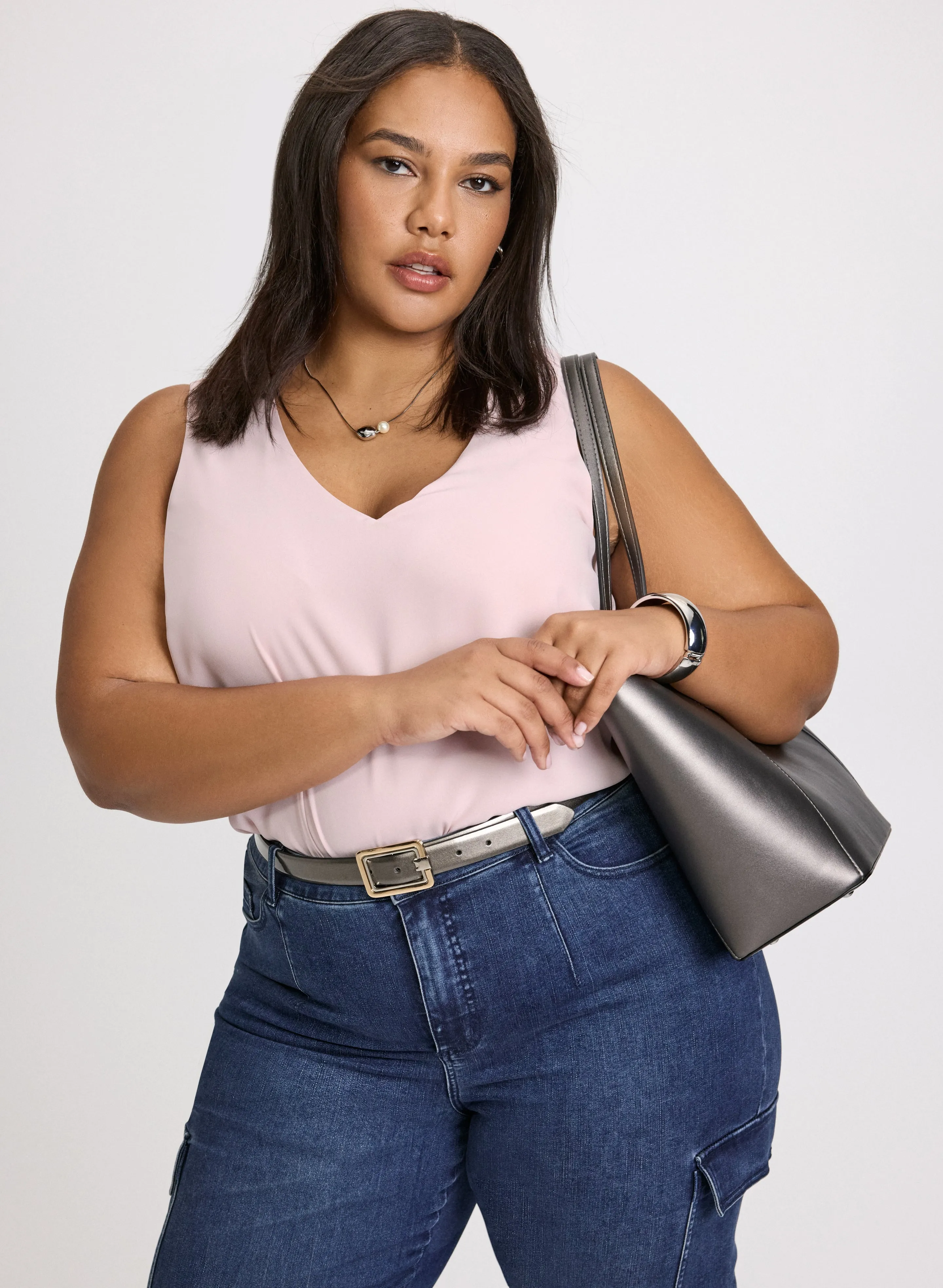 Sleeveless V-Neck Blouse sold by Laura