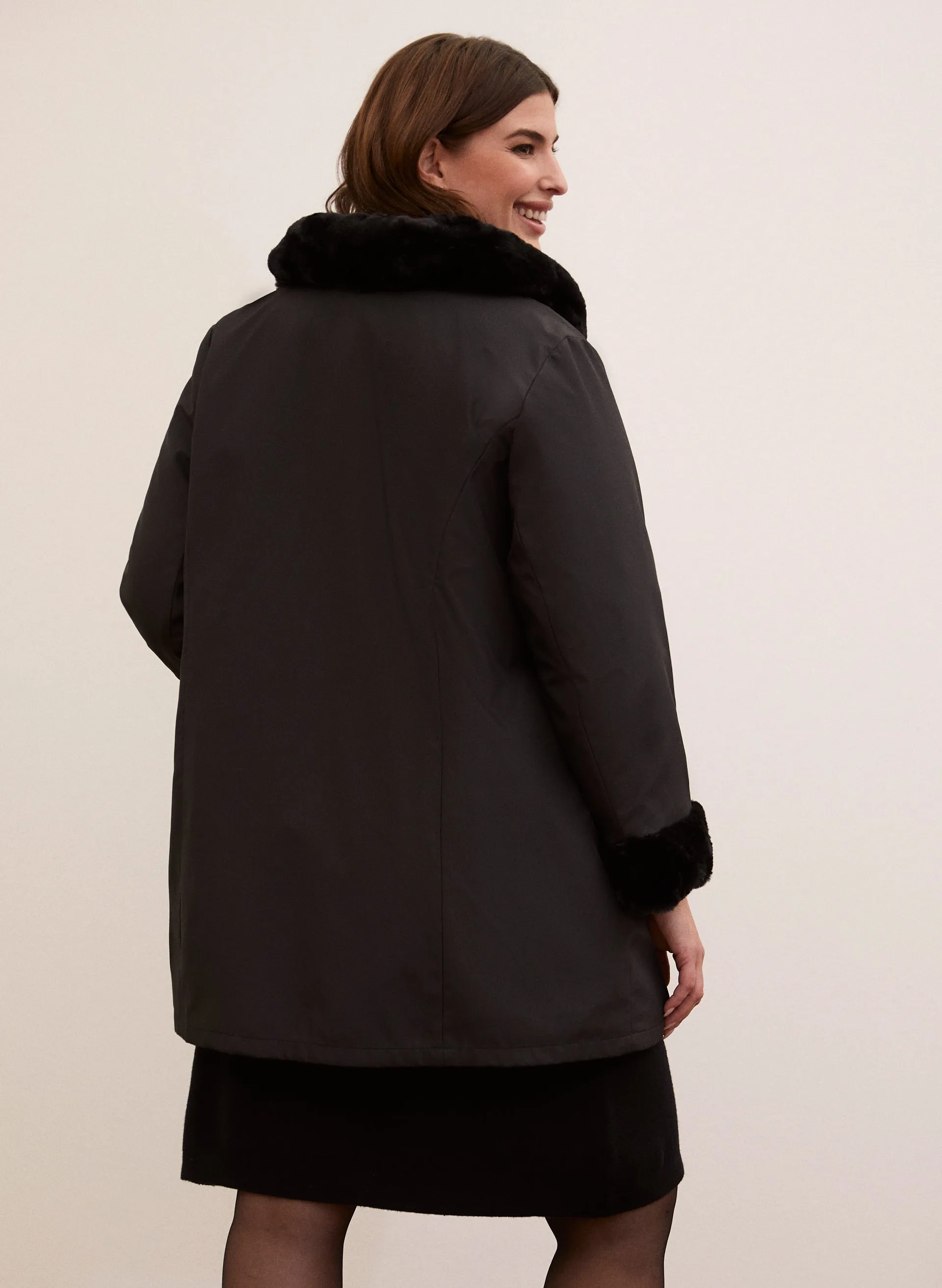 Reversible Faux Fur Coat sold by Laura product image thumbnail 2