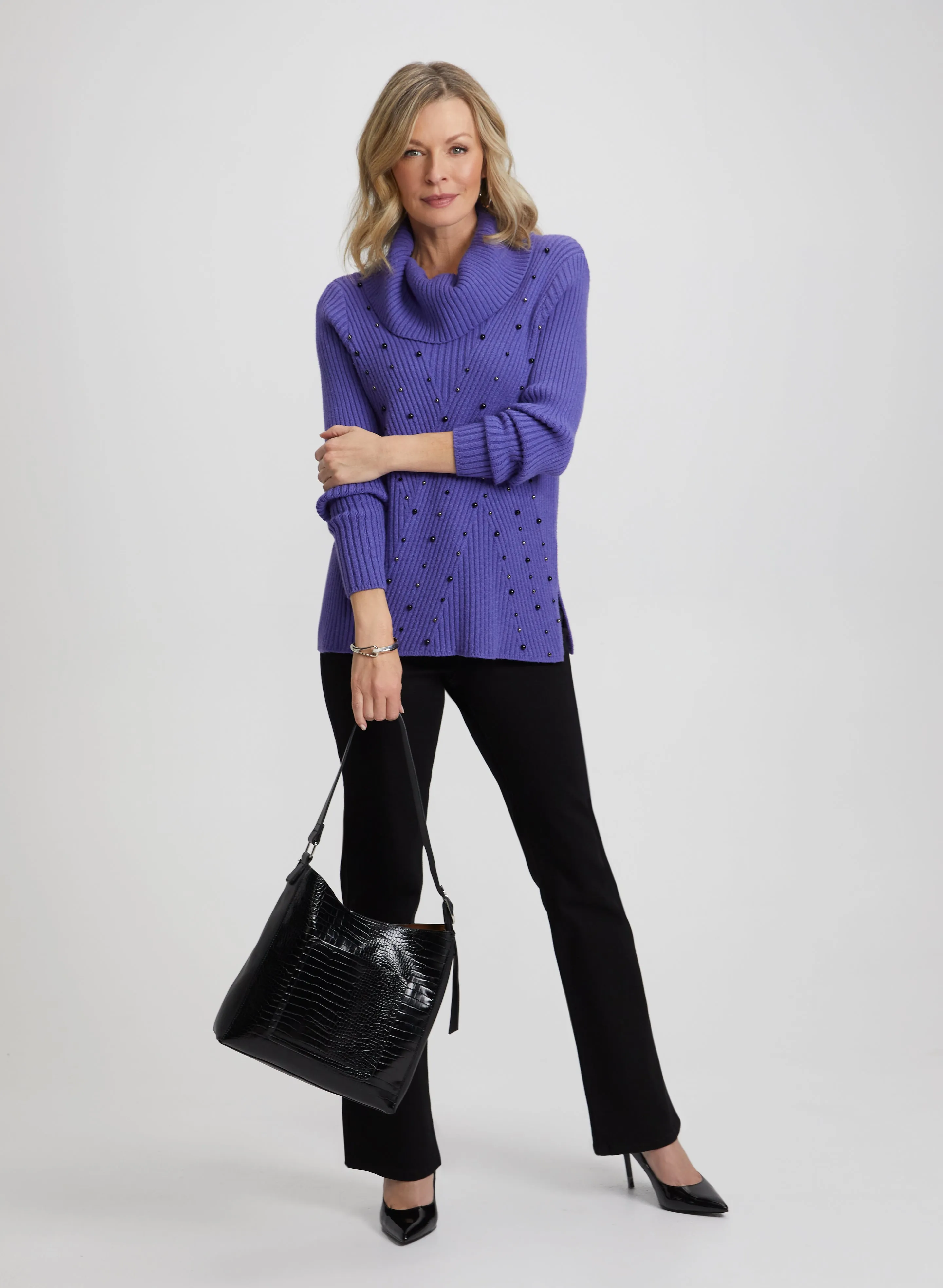 Stud Detail Sweater & Bootcut Jeans sold by Laura