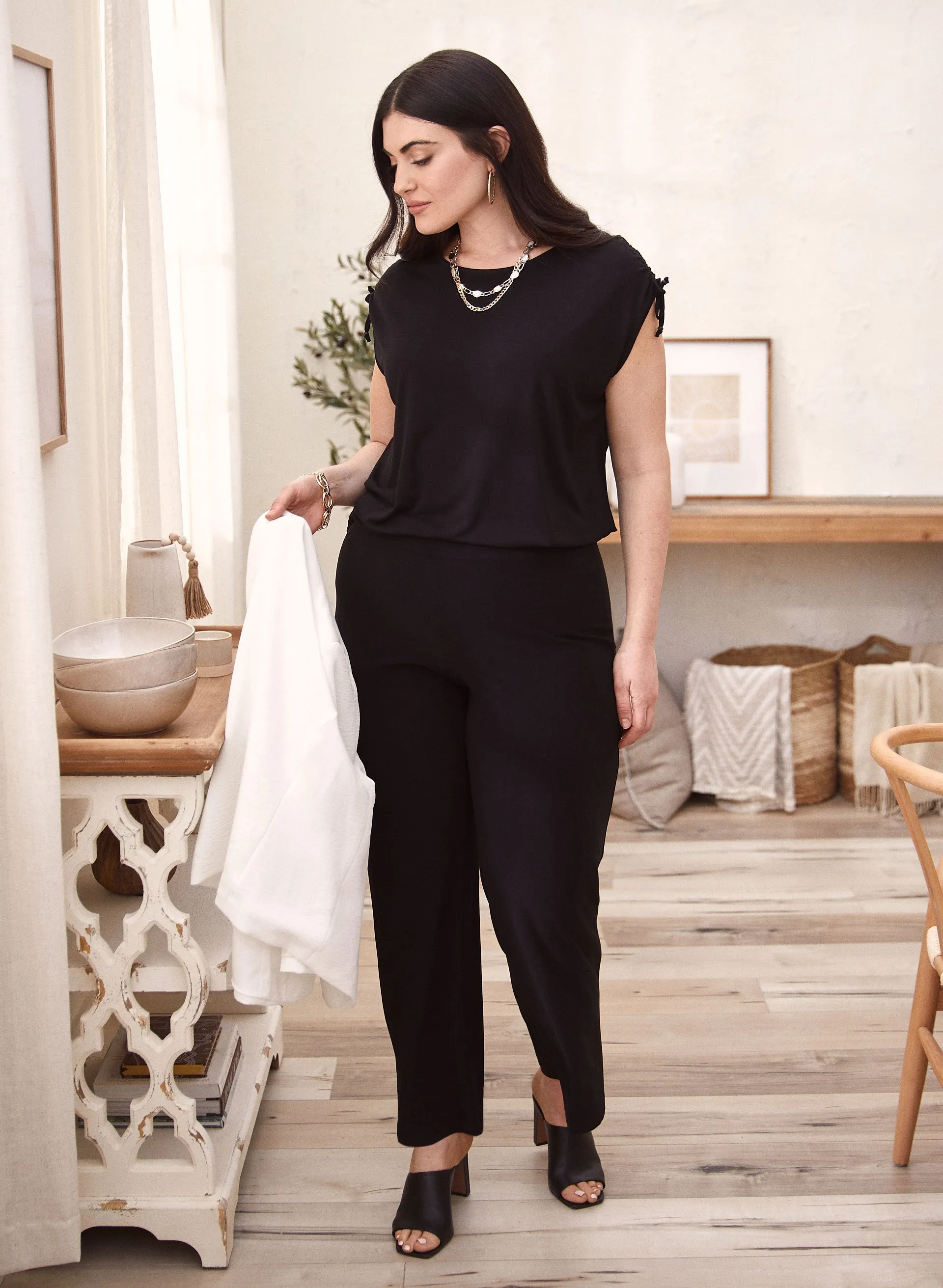 Tie Detail Scoop Neck Top sold by Laura product image thumbnail 3