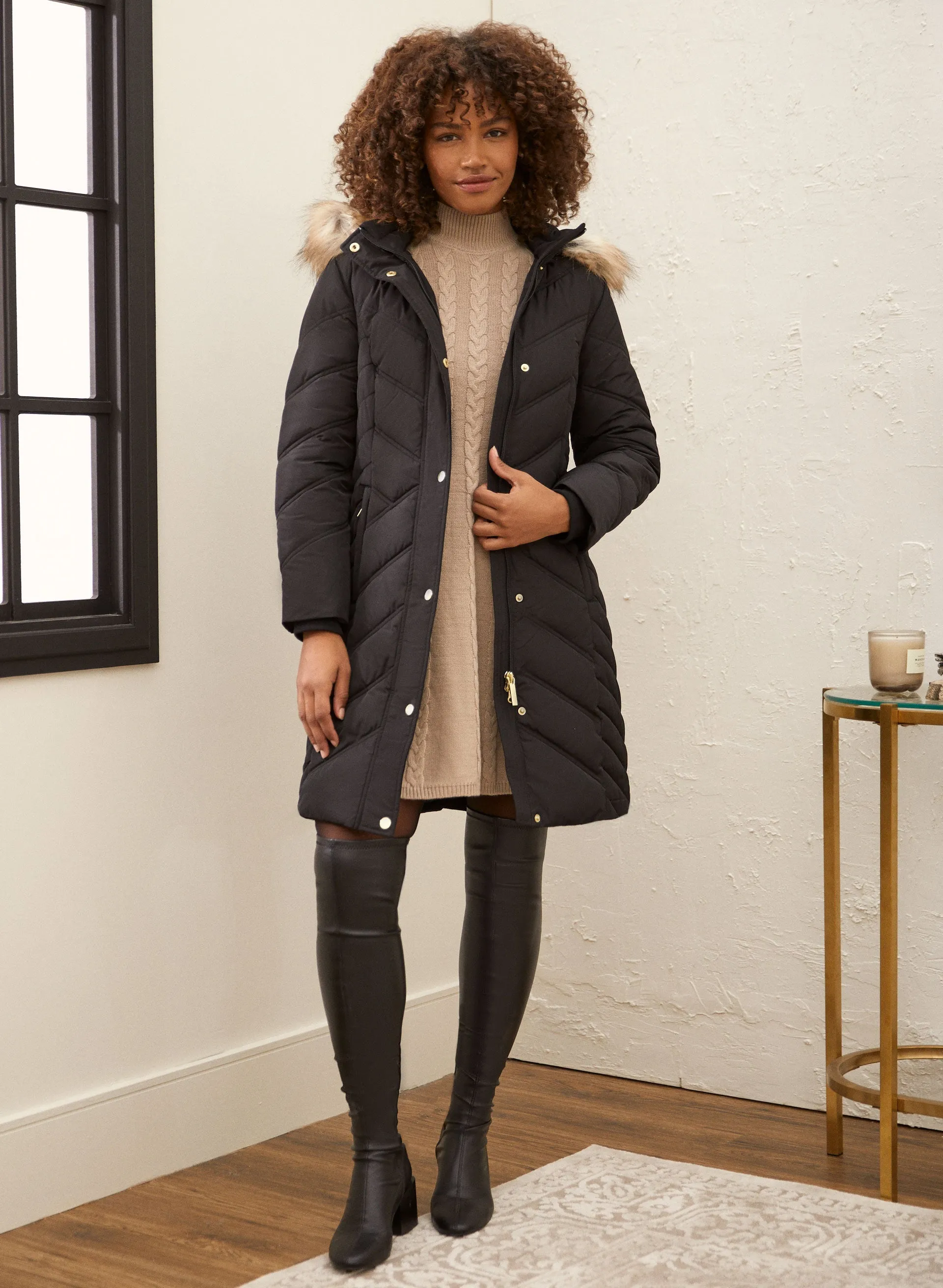 Vegan Down Quilted Coat sold by Laura product image thumbnail 3