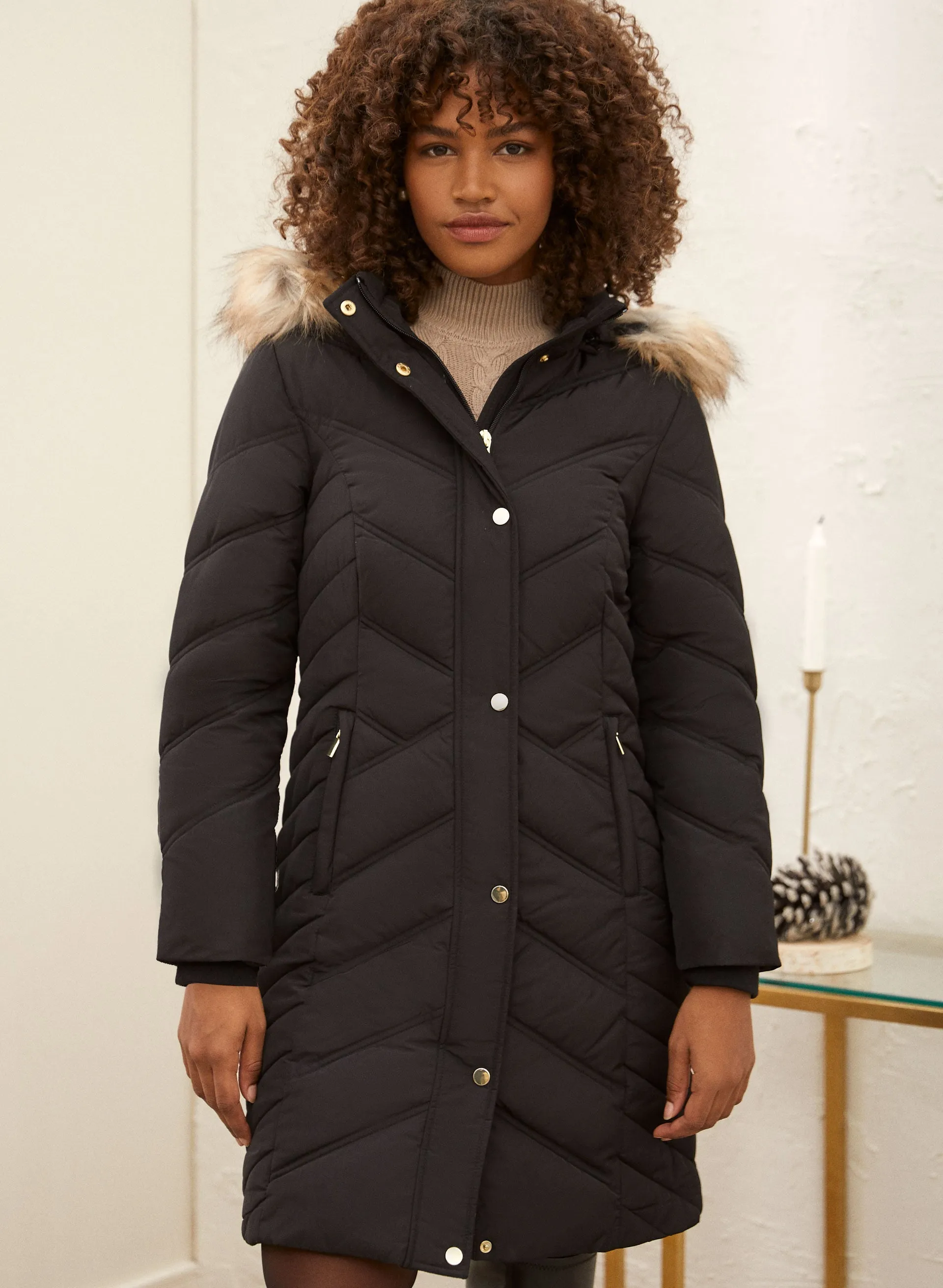 Vegan Down Quilted Coat sold by Laura