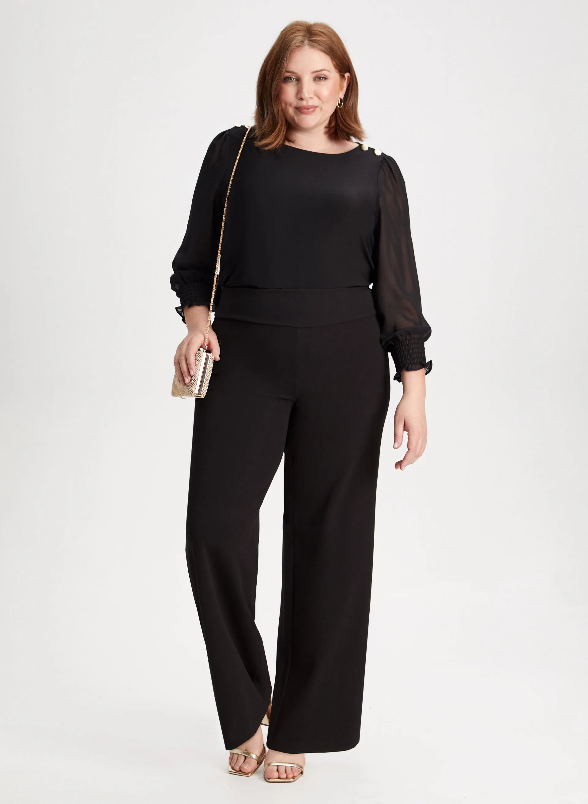 Olivia Pull-On Wide-Leg Pants sold by Laura product image thumbnail 3