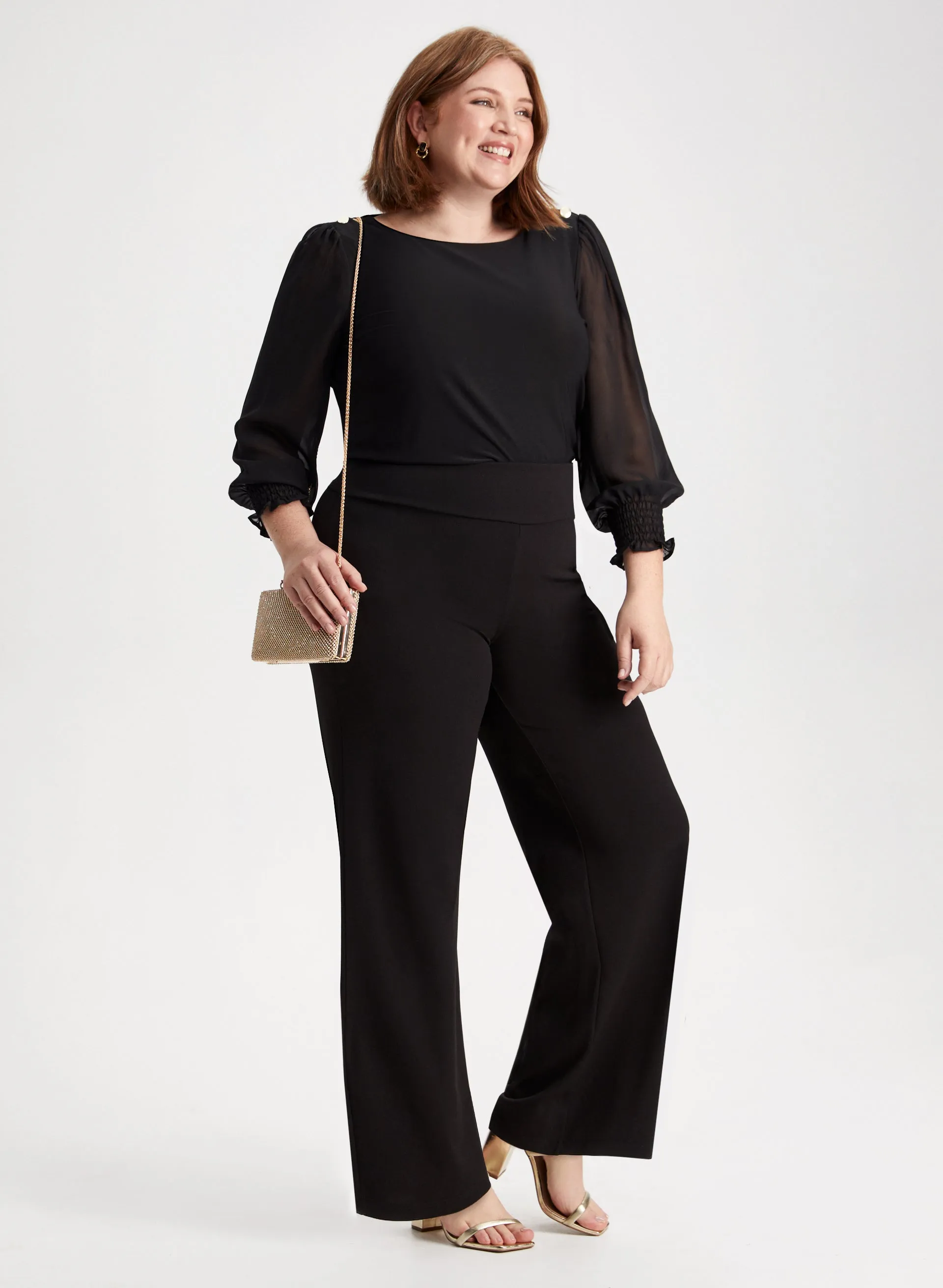 Olivia Pull-On Wide-Leg Pants sold by Laura product image thumbnail 4
