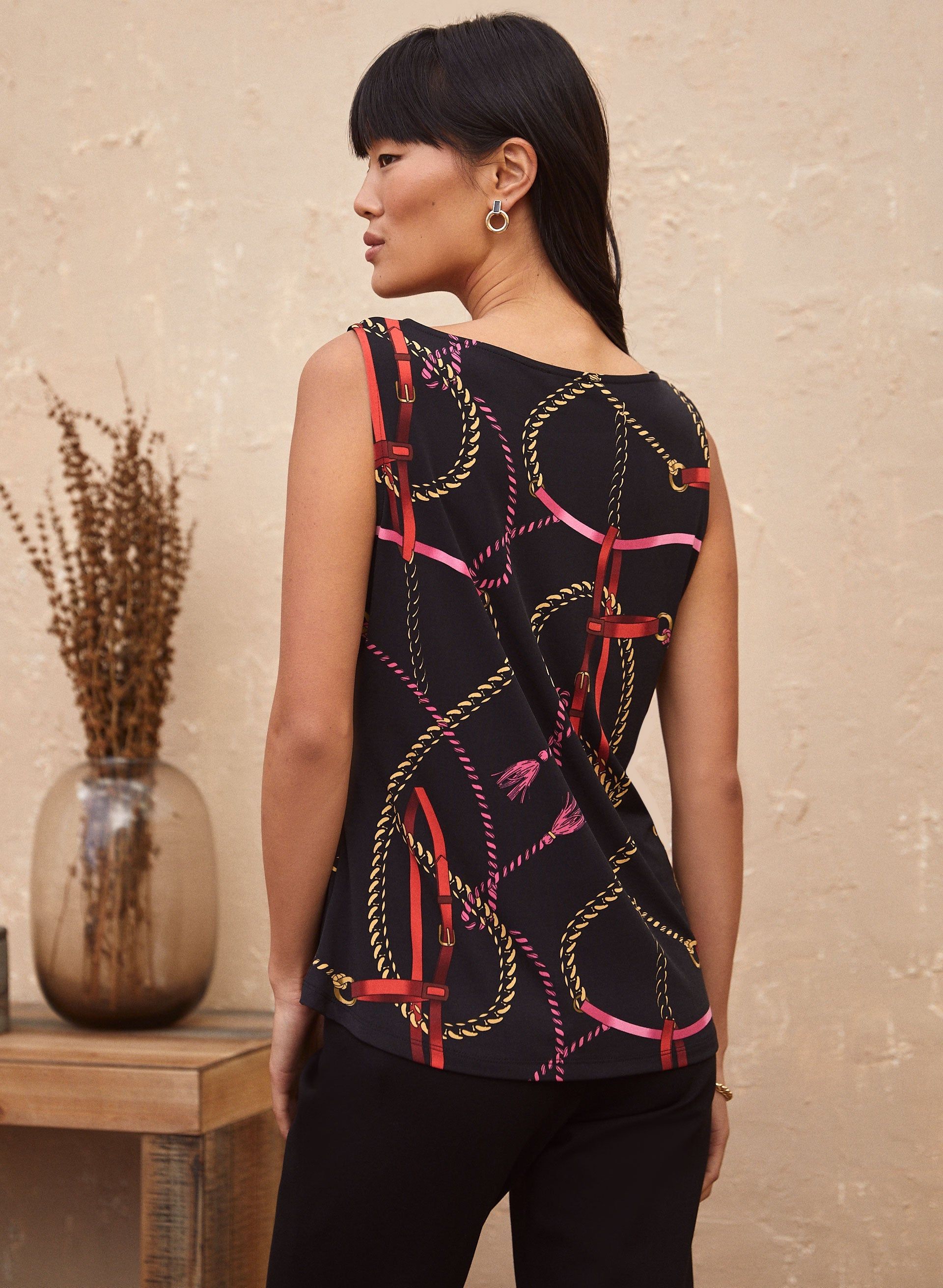 Sleeveless Chain Print Top sold by Laura product image thumbnail 3