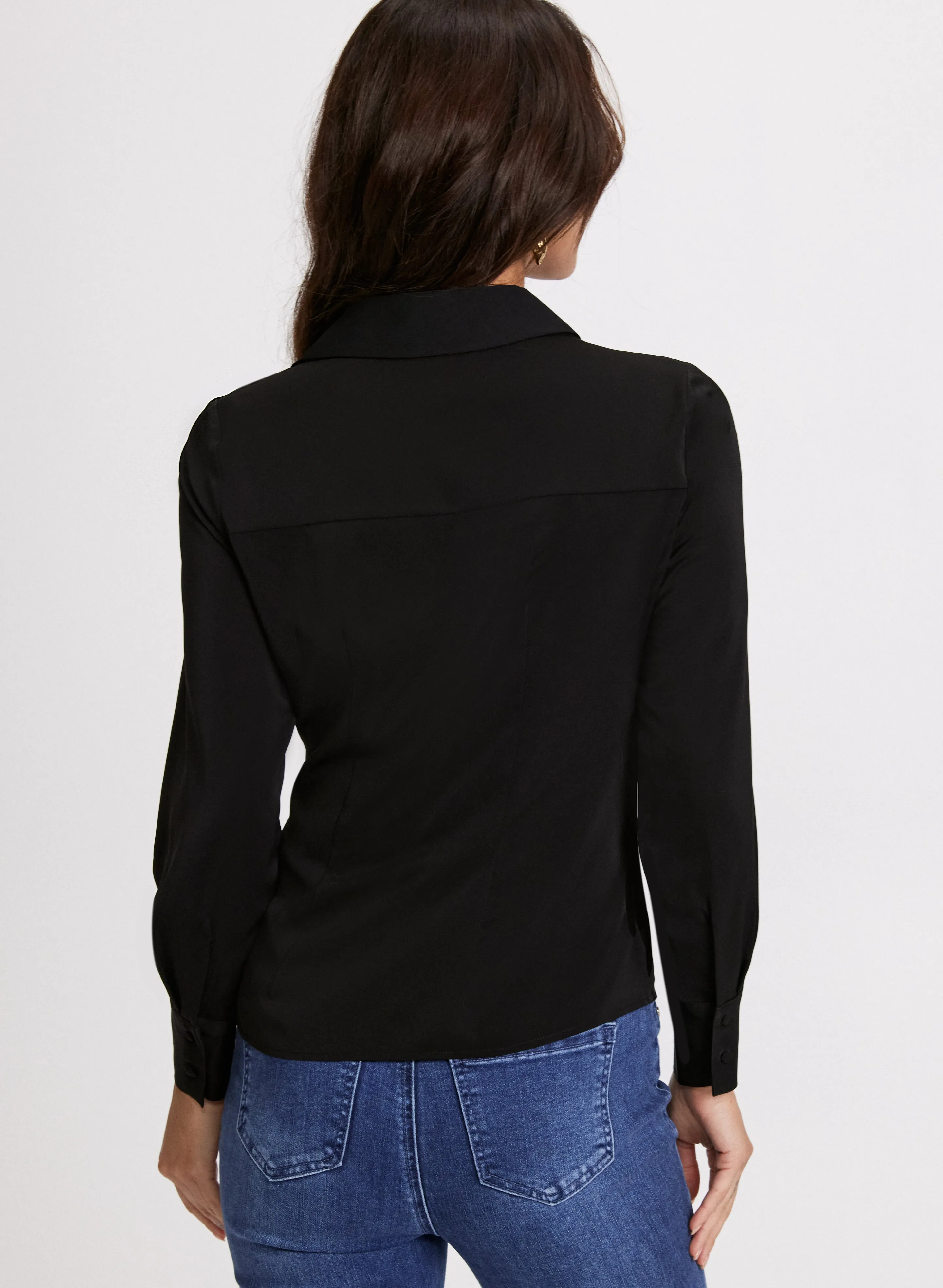 Ruched Button-Down Blouse sold by Laura product image thumbnail 4