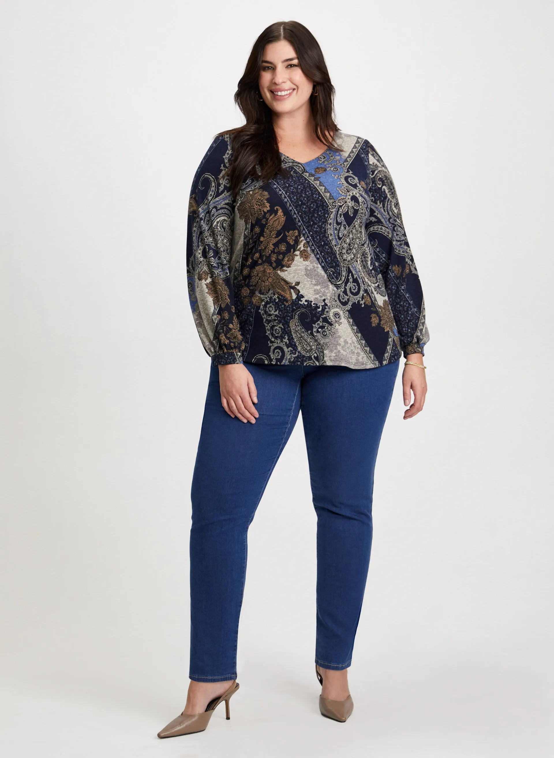 Patchwork Paisley Print Top sold by Laura product image thumbnail 3