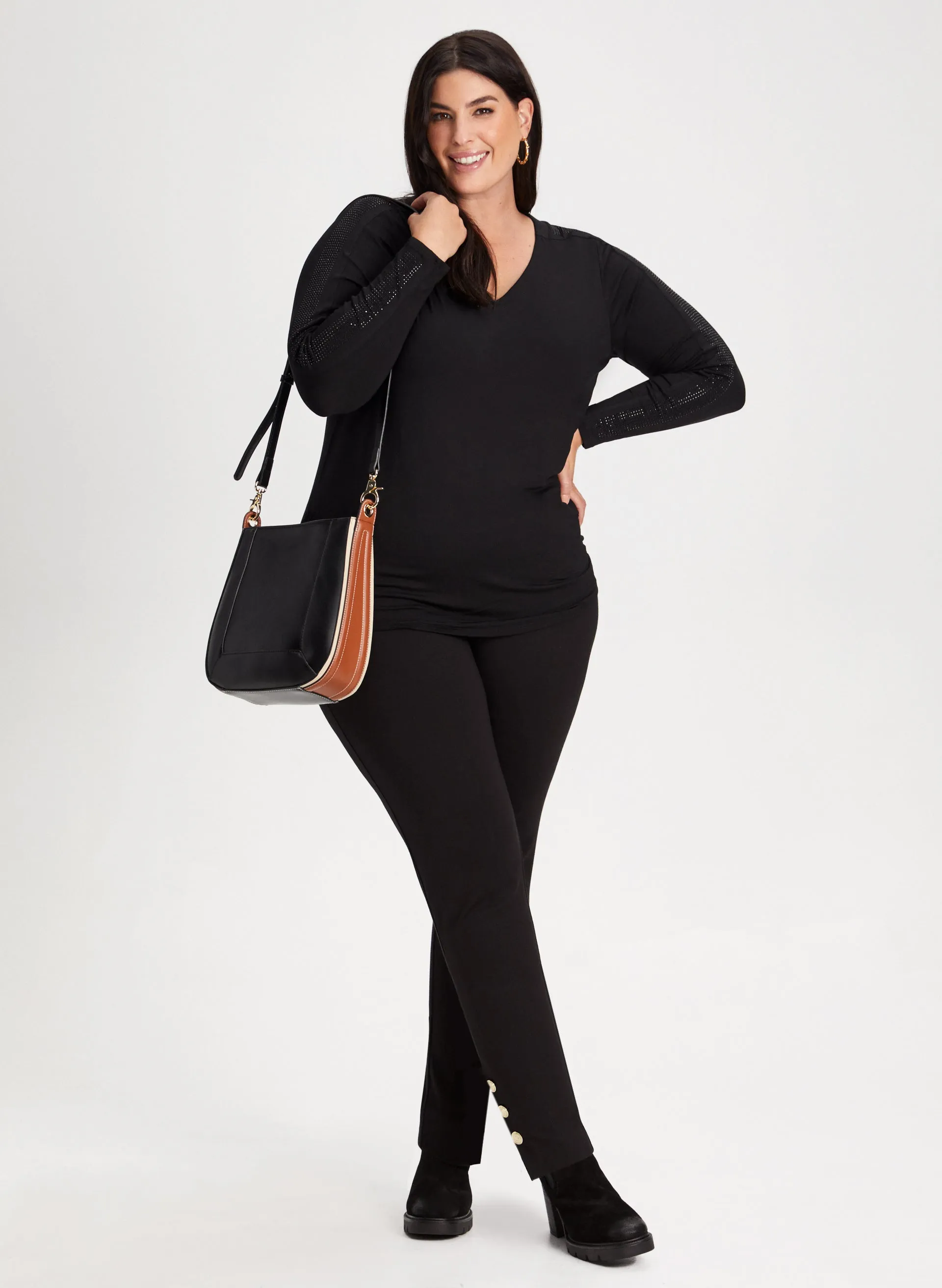 Embellished Sleeve Detail Top sold by Laura product image thumbnail 3