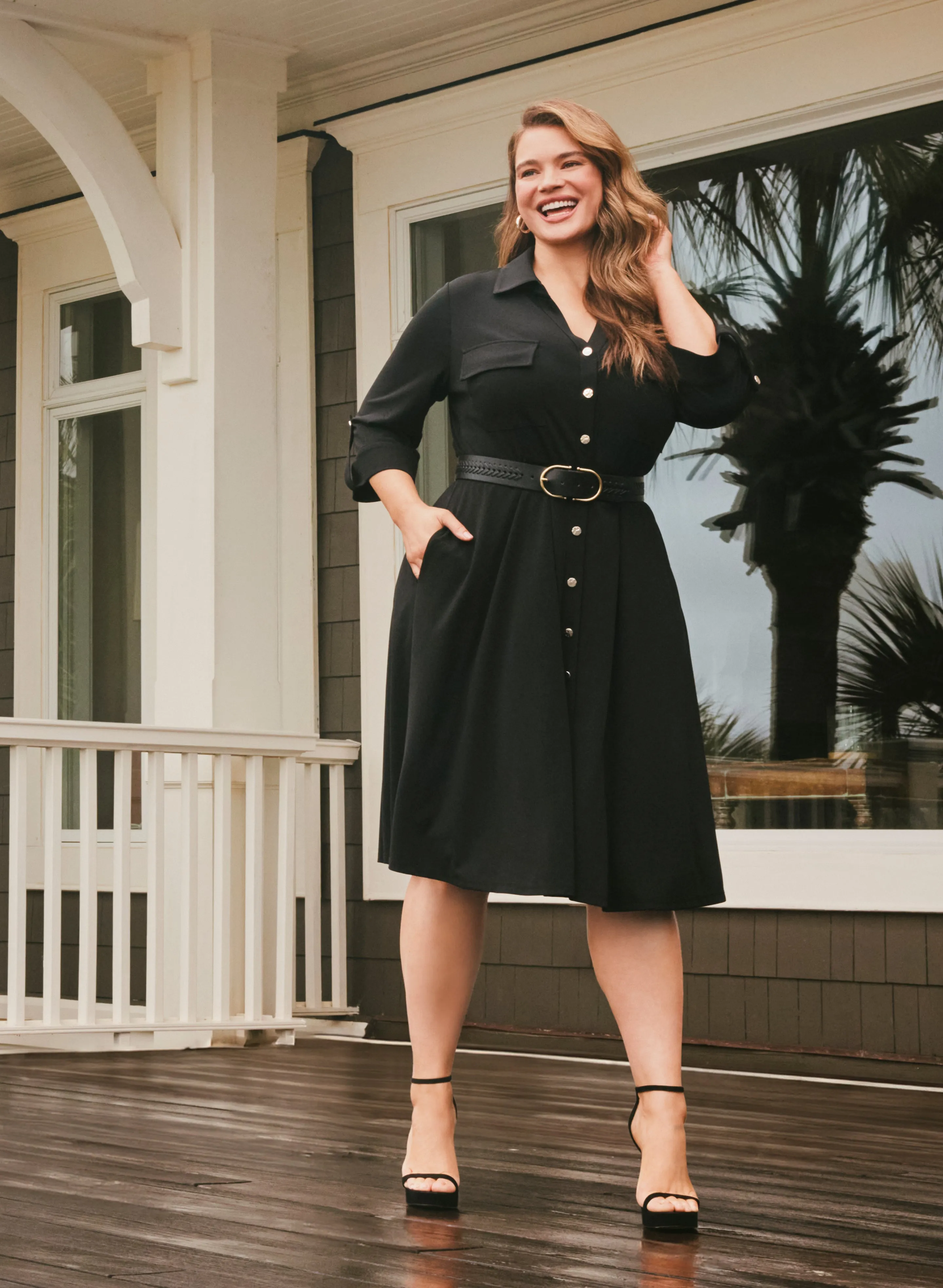 Horseshoe Buckle Braided Belt sold by Laura product image thumbnail 3