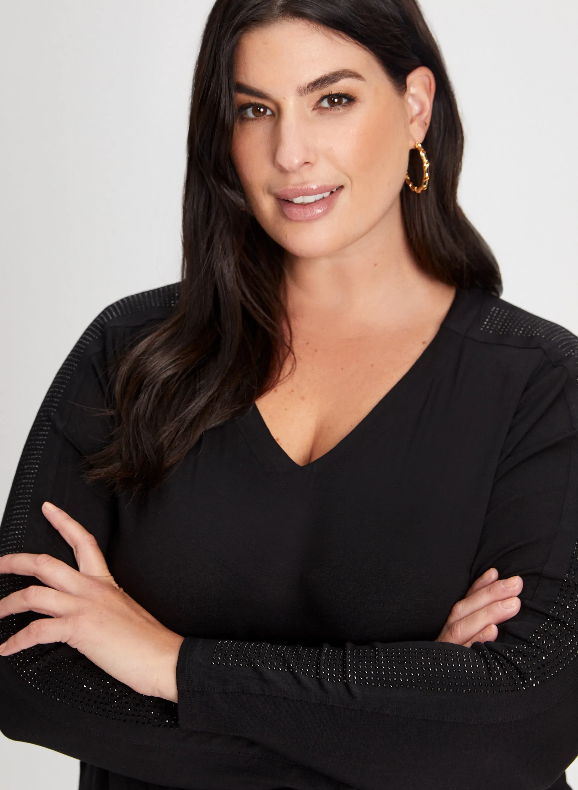 Embellished Sleeve Detail Top sold by Laura product image thumbnail 2