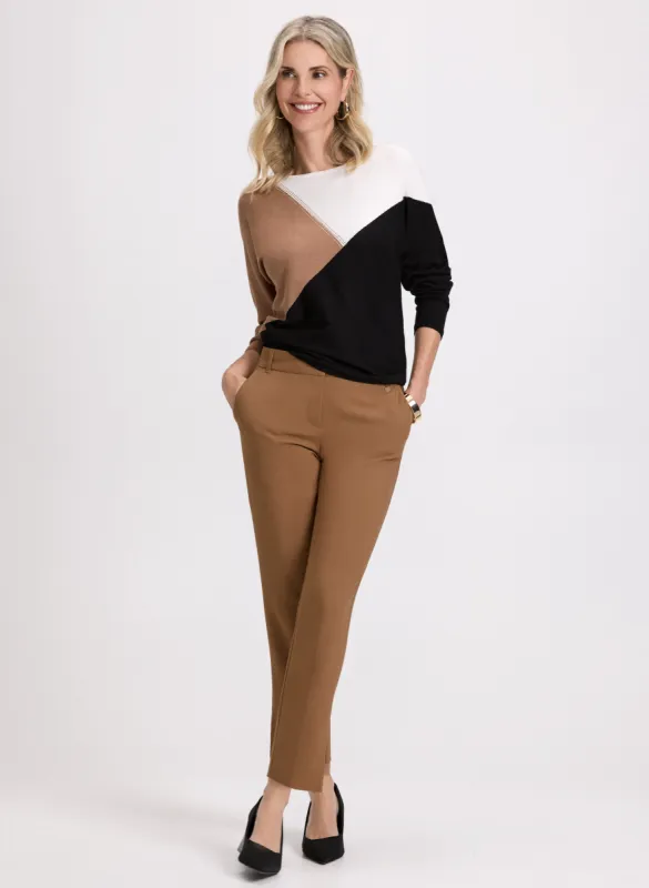 Knit Top & Slit Hem Pants sold by Laura