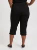 Slit Detail Straight Leg Capris sold by Laura