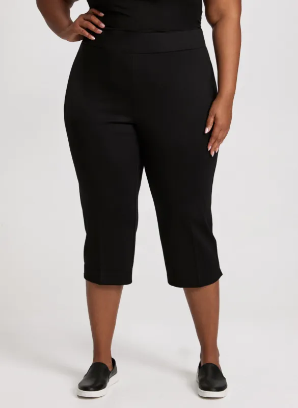 Slit Detail Straight Leg Capris sold by Laura