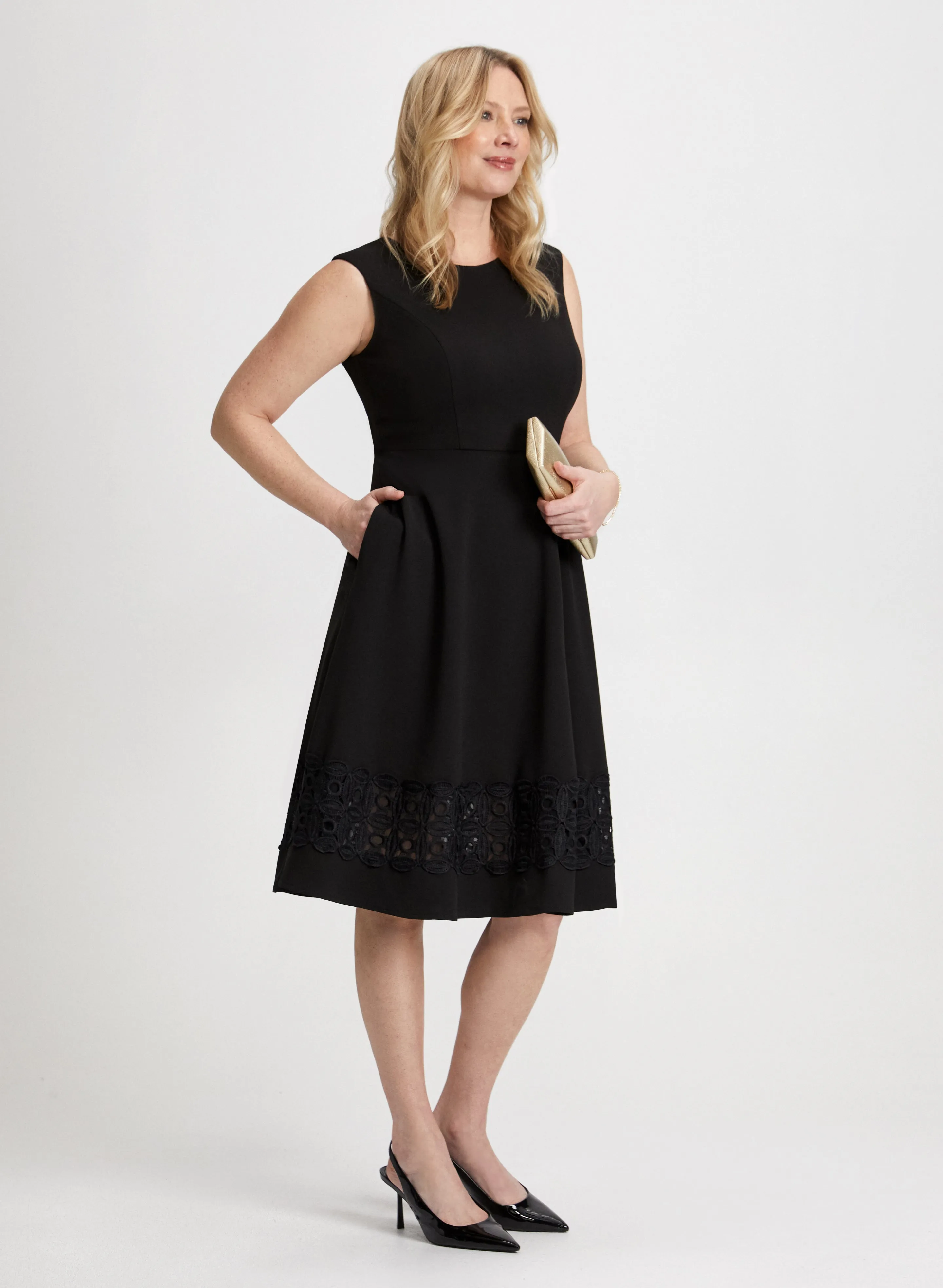 Lace Trim Dress sold by Laura product image thumbnail 2