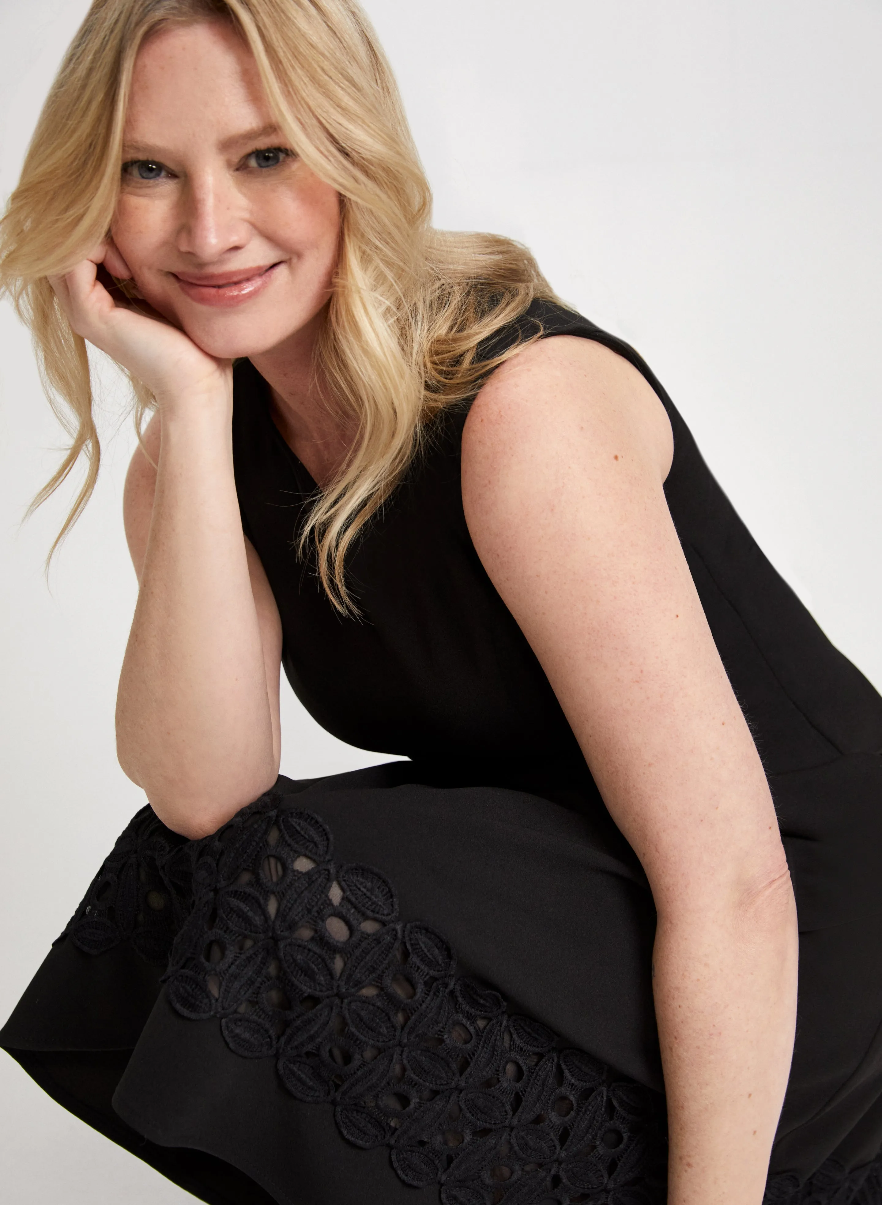 Lace Trim Dress sold by Laura product image thumbnail 5