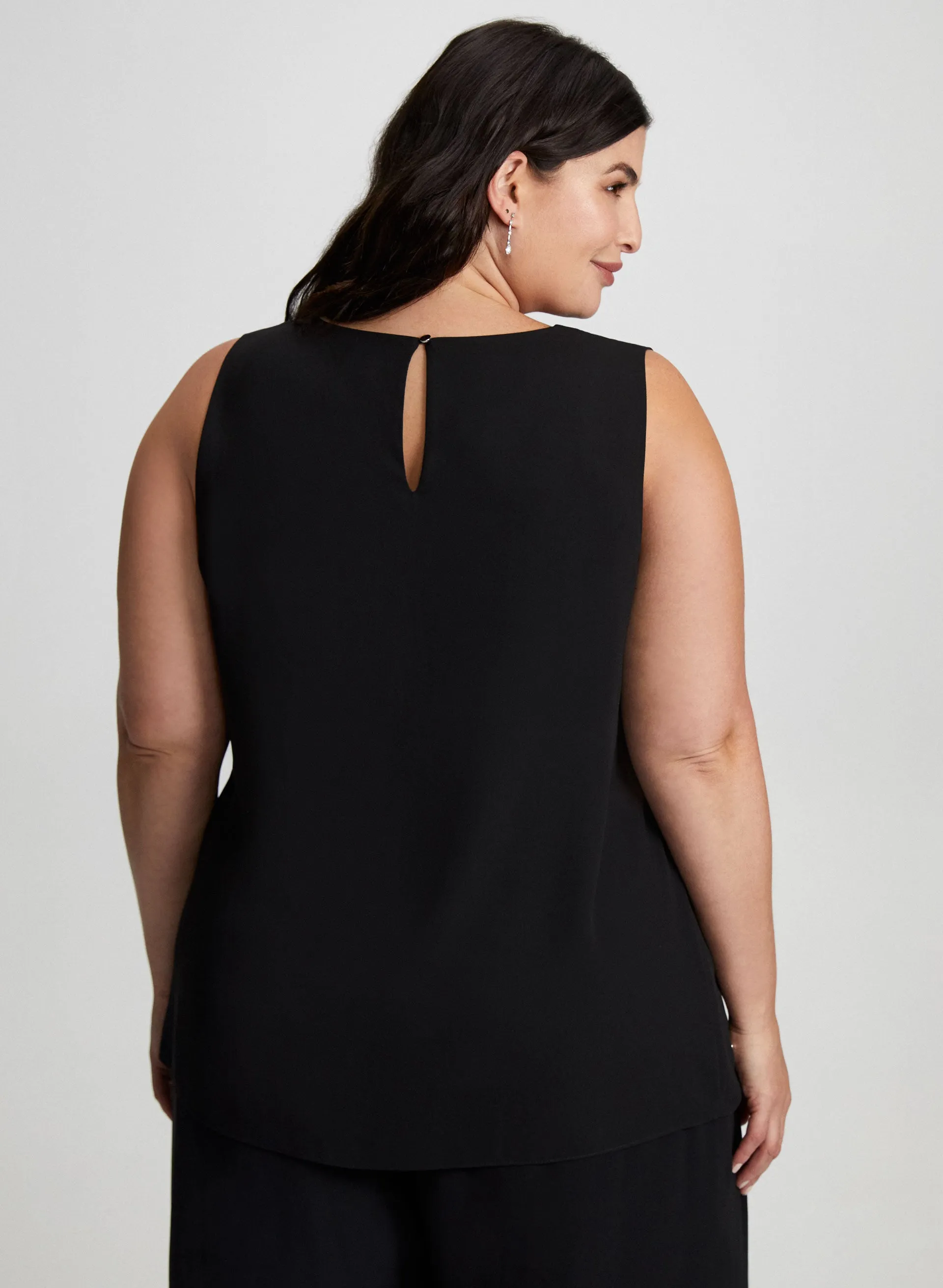 Rhinestone Detail Sleeveless Top sold by Laura product image thumbnail 4