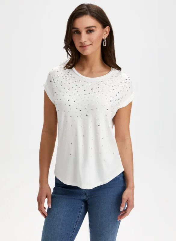 Stud Detail Tee sold by Laura