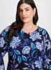 3/4 Sleeve Paisley Print Top sold by Laura