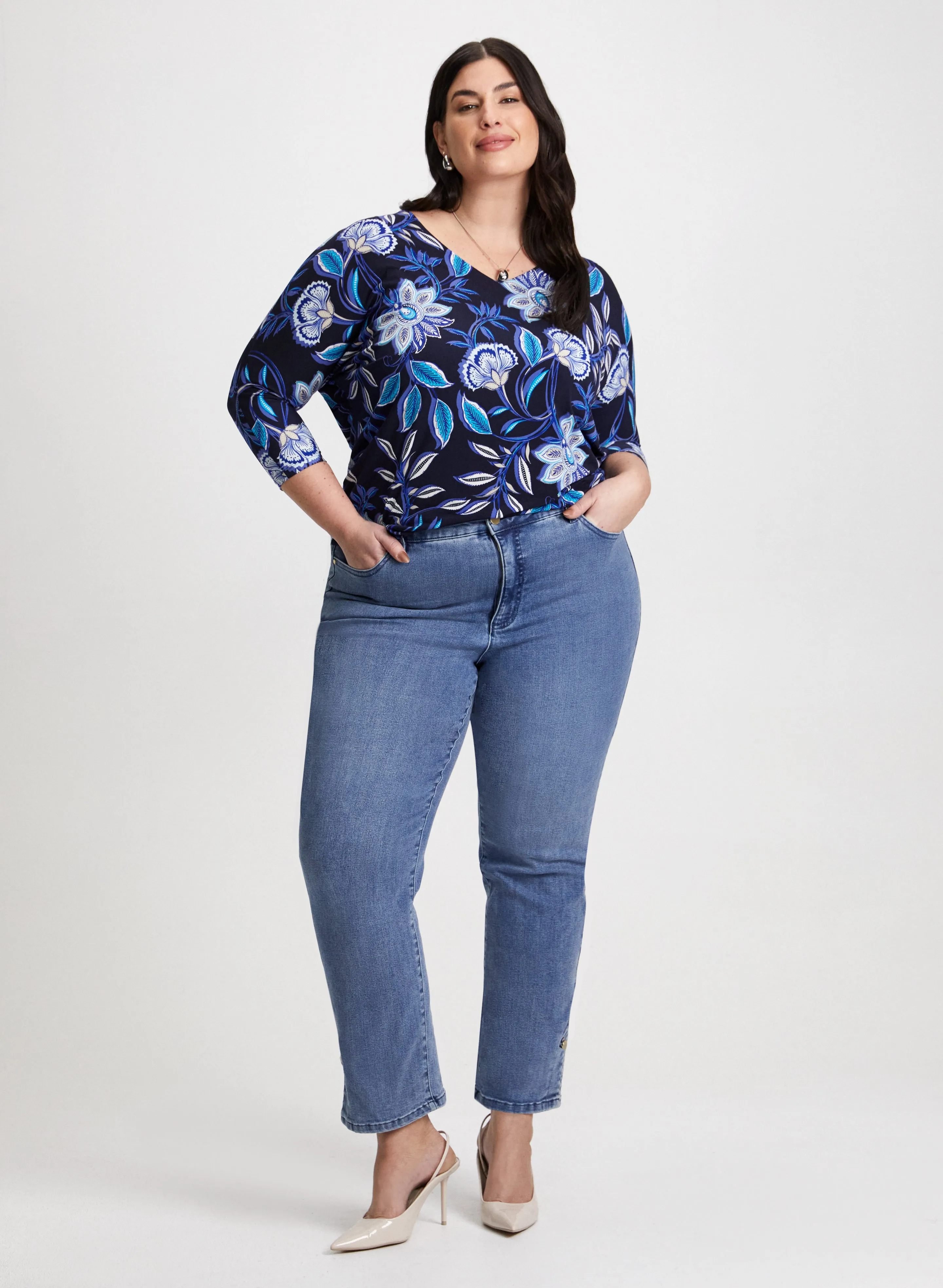 3/4 Sleeve Paisley Print Top sold by Laura product image thumbnail 4