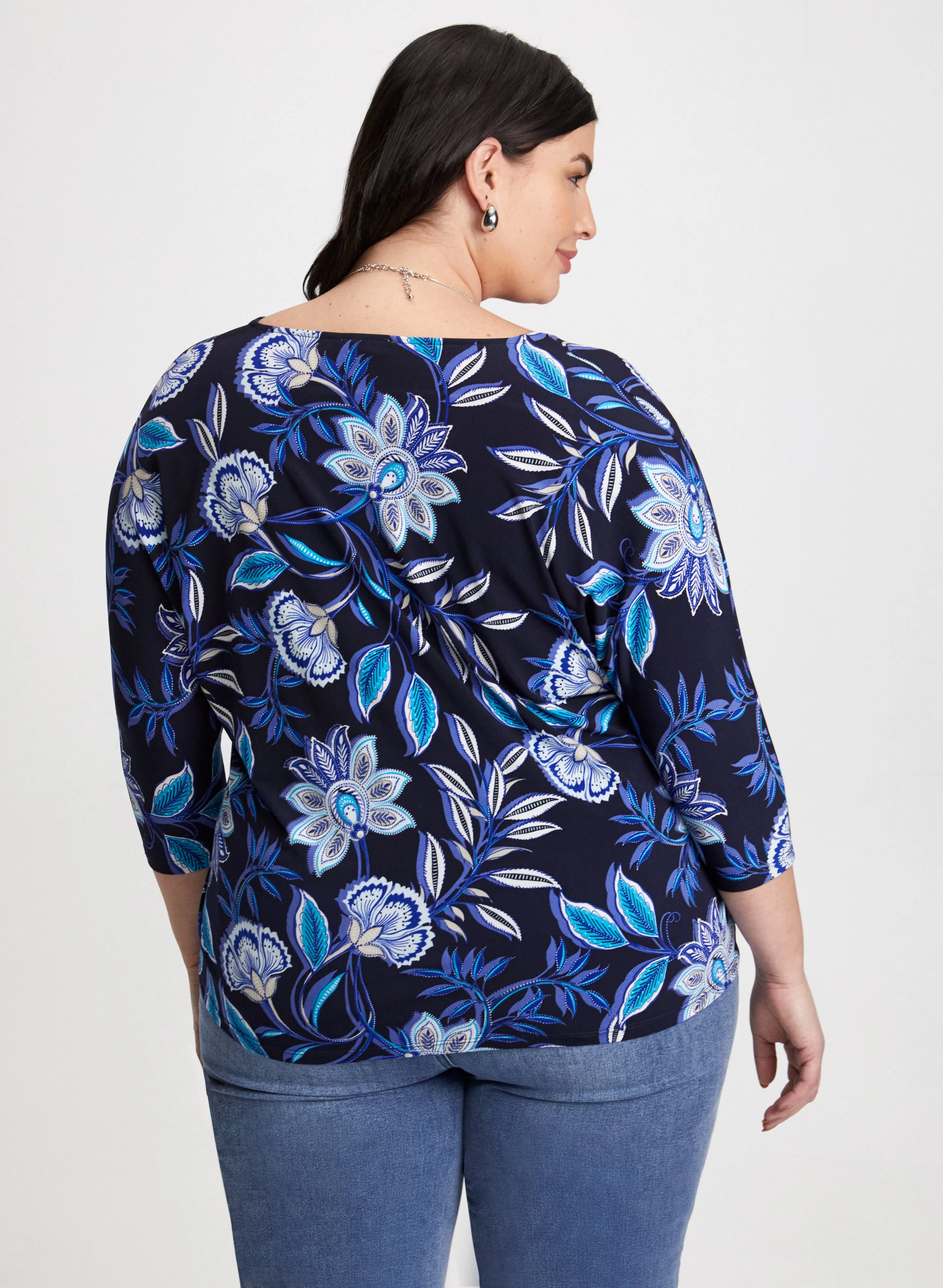 3/4 Sleeve Paisley Print Top sold by Laura product image thumbnail 3