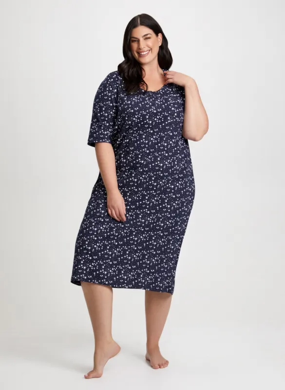 Star Motif Nightgown sold by Laura