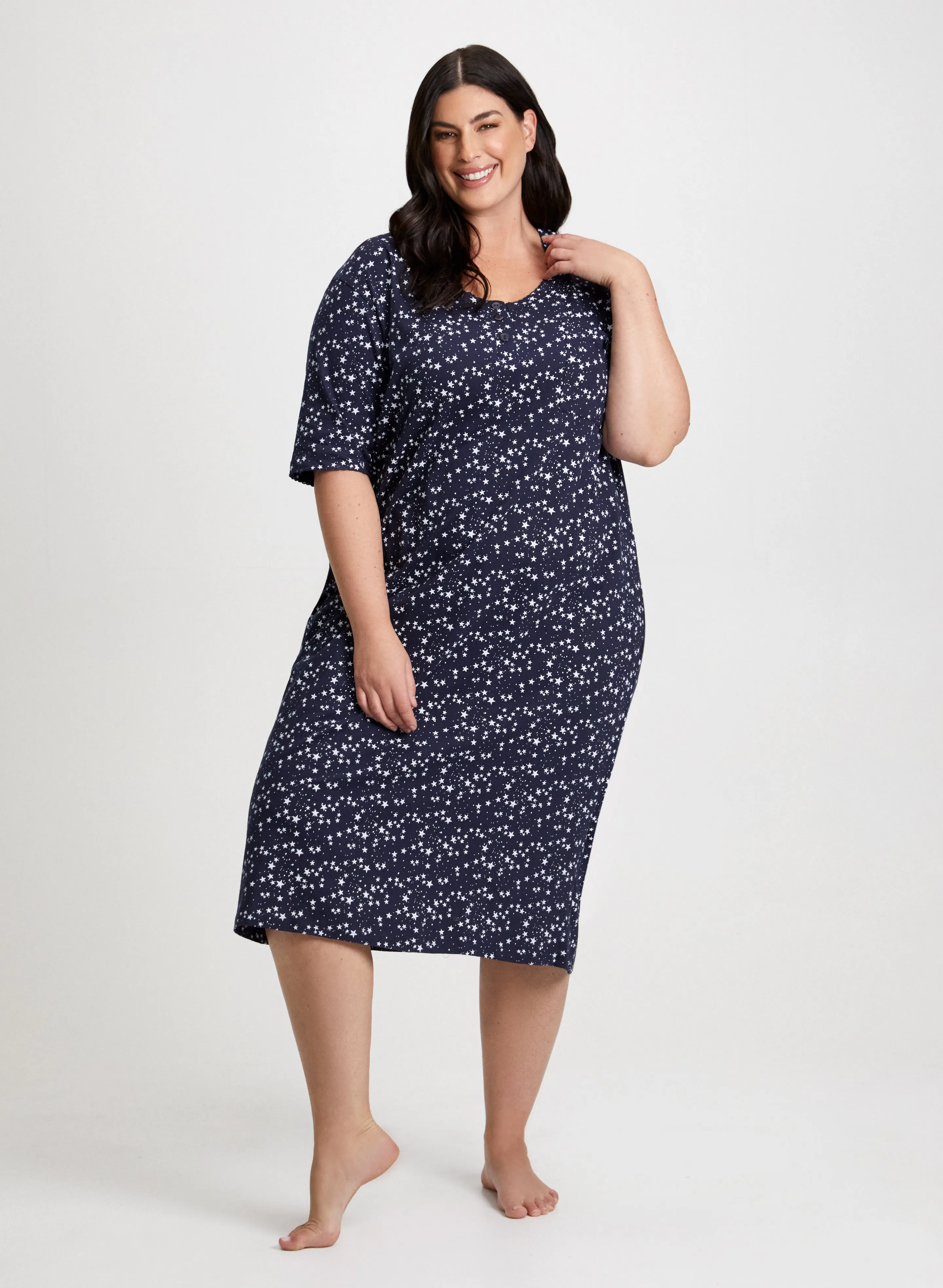 Star Motif Nightgown sold by Laura