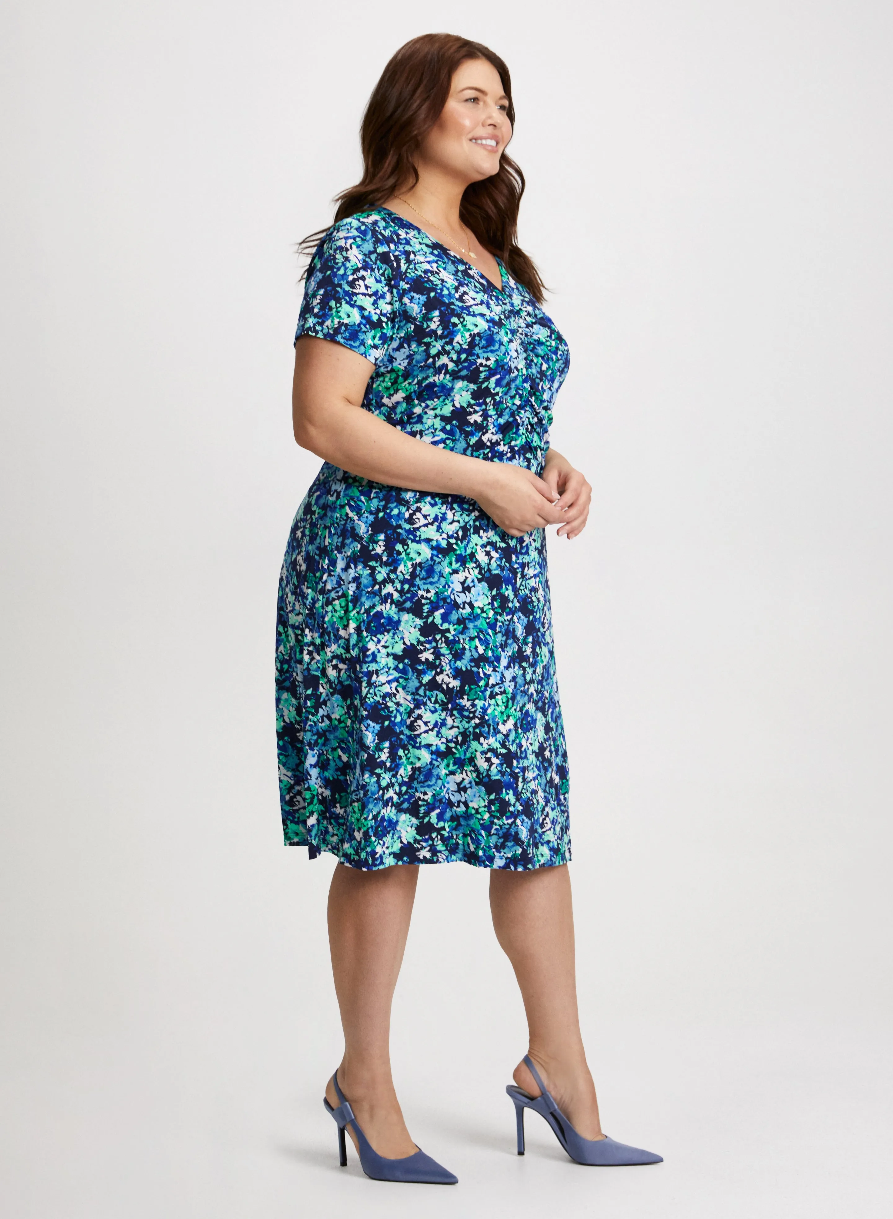 Ruched Waist Floral Dress sold by Laura product image thumbnail 3
