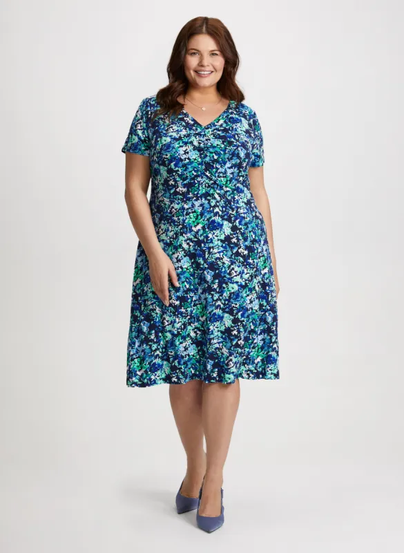 Ruched Waist Floral Dress sold by Laura