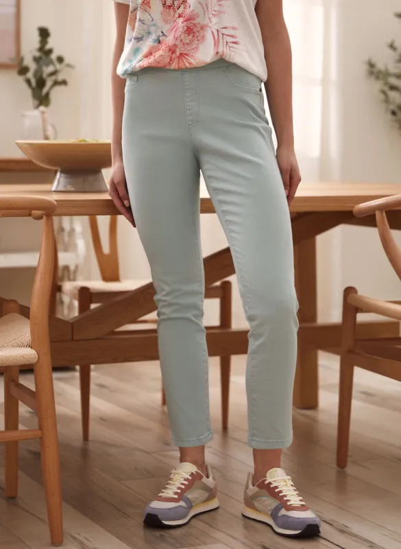 Pull-On Slim Leg Ankle Jeans sold by Laura