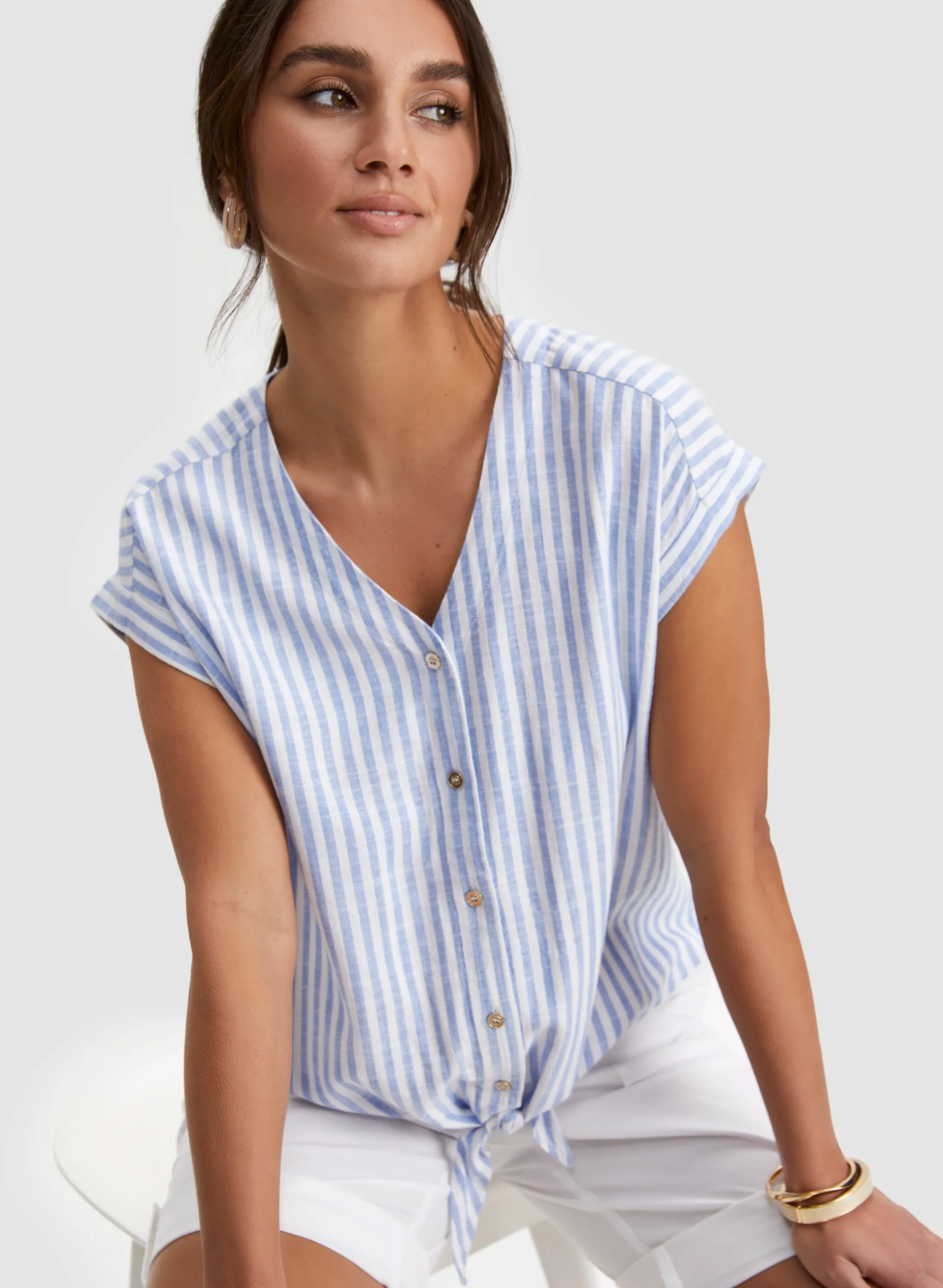 Stripe Print Blouse sold by Laura product image thumbnail 5