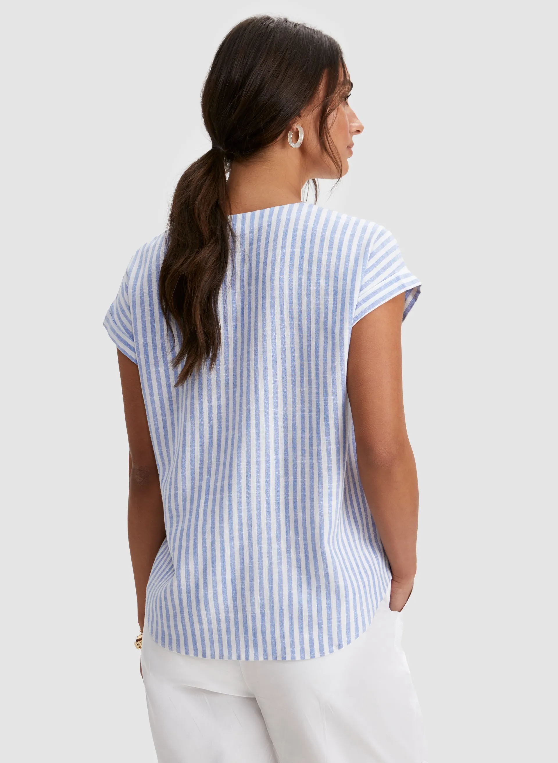 Stripe Print Blouse sold by Laura product image thumbnail 4