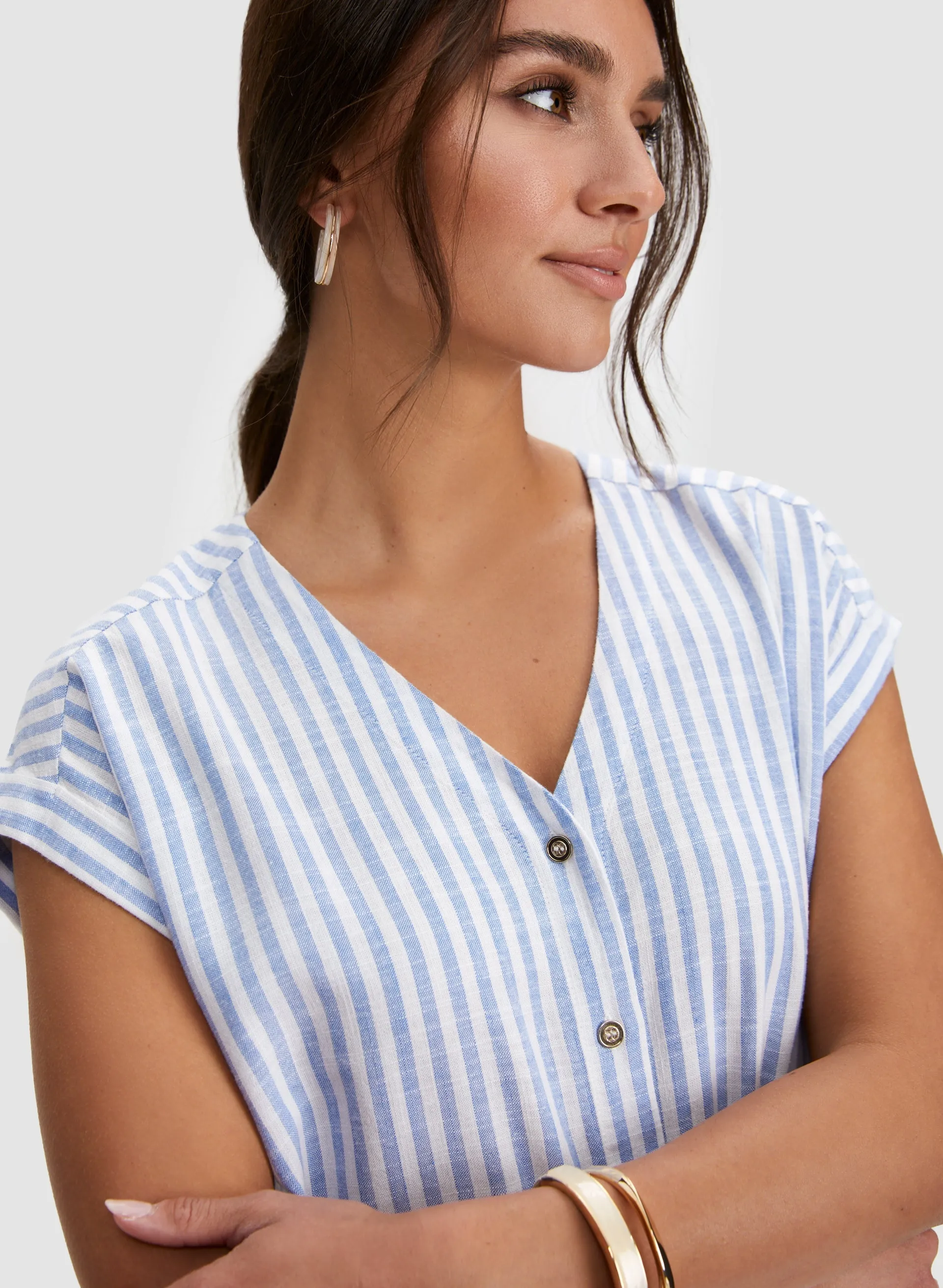 Stripe Print Blouse sold by Laura product image thumbnail 2