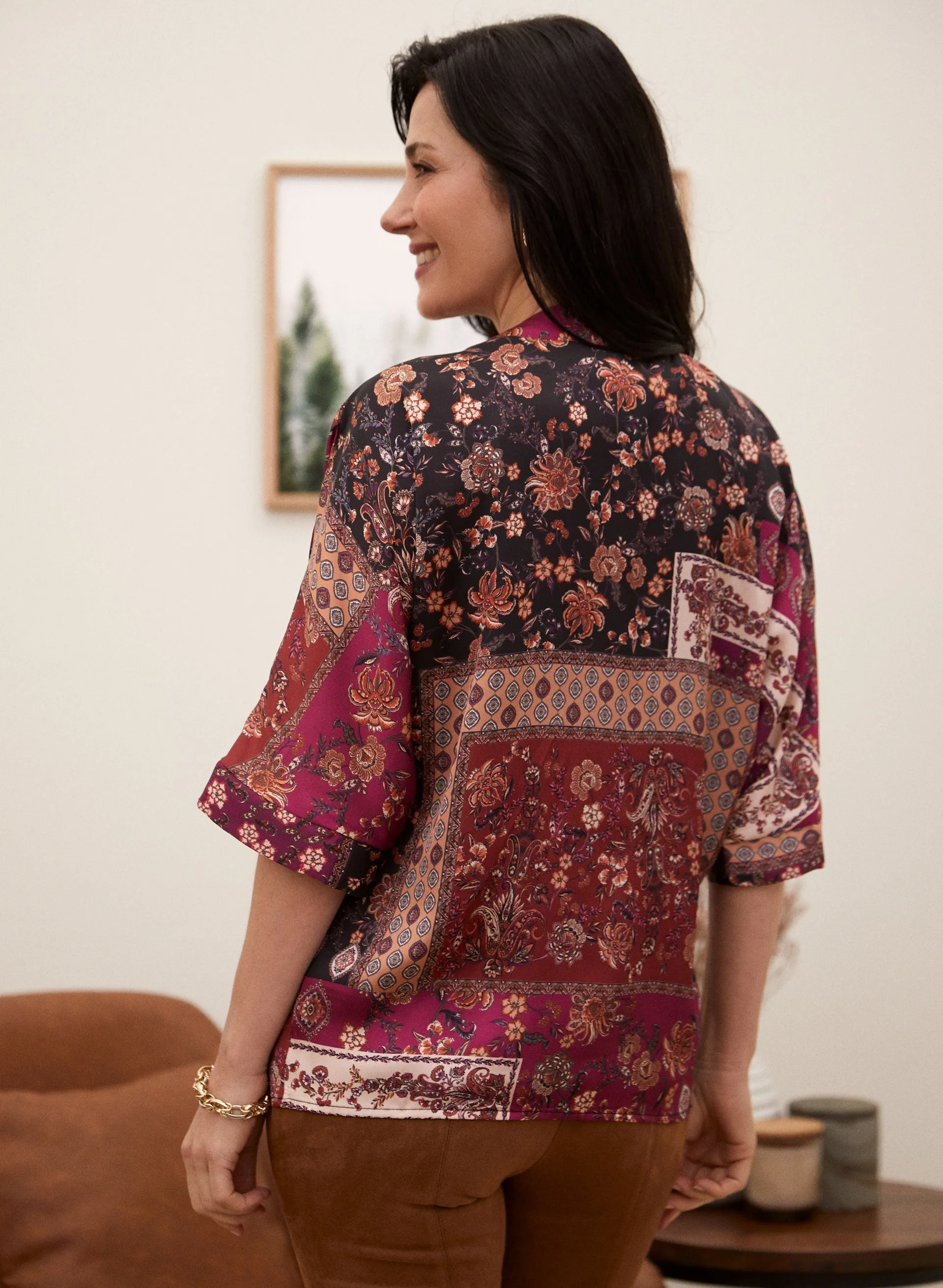 Patchwork Print Top sold by Laura product image thumbnail 3