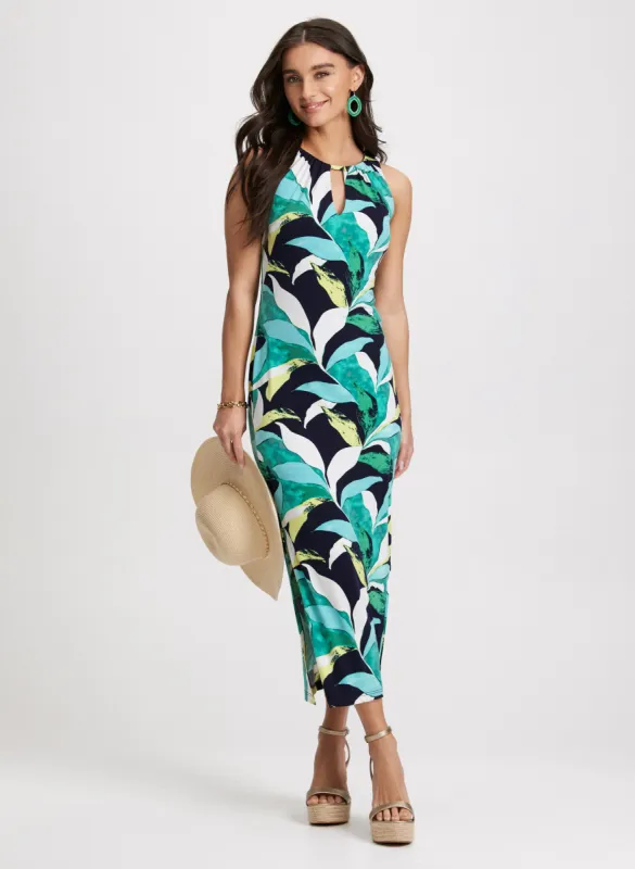 Tropical Print Midi Dress sold by Laura