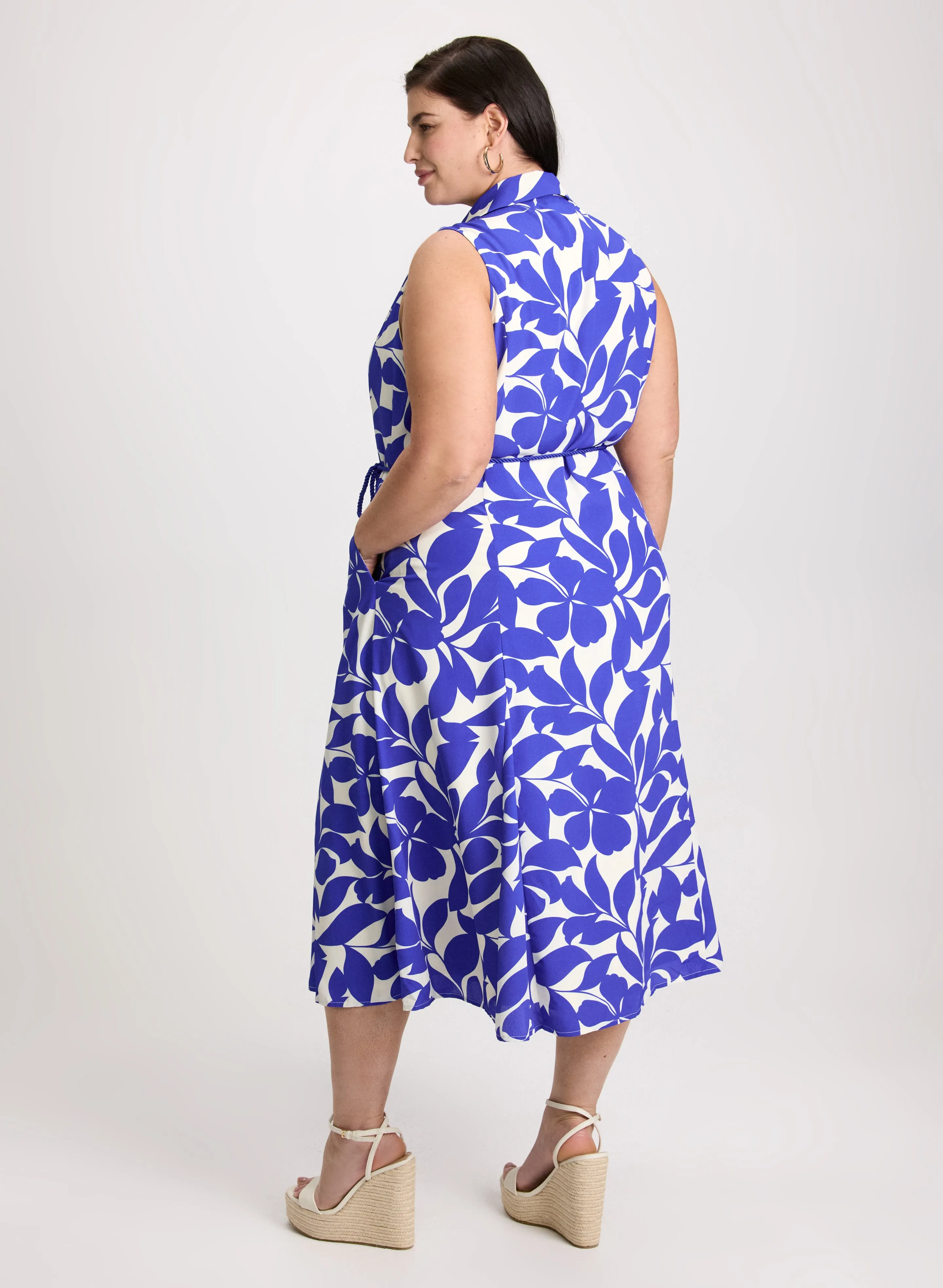 Floral Print Button Down Dress sold by Laura product image thumbnail 3