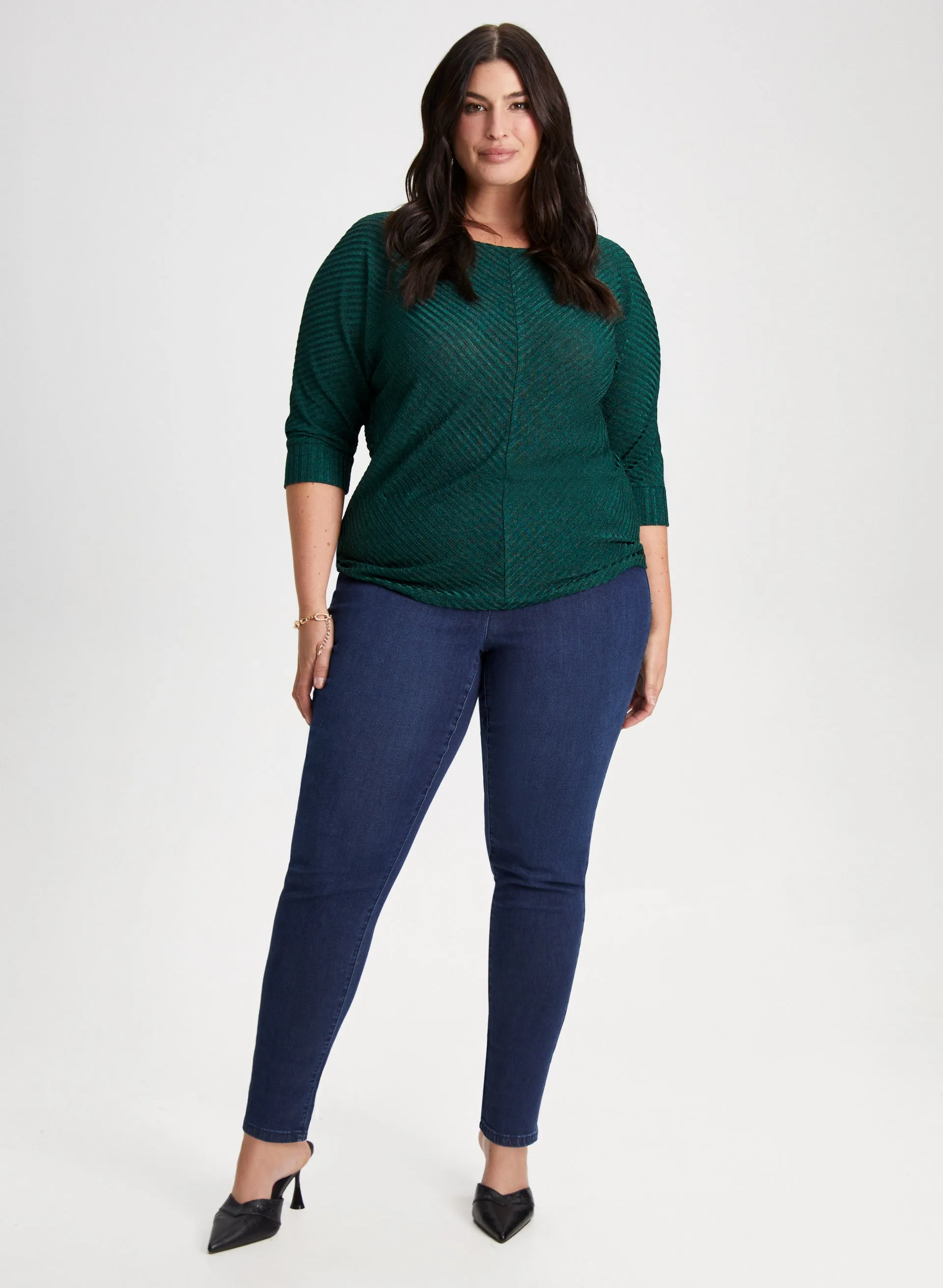 Chevron Heather Knit Top sold by Laura product image thumbnail 3