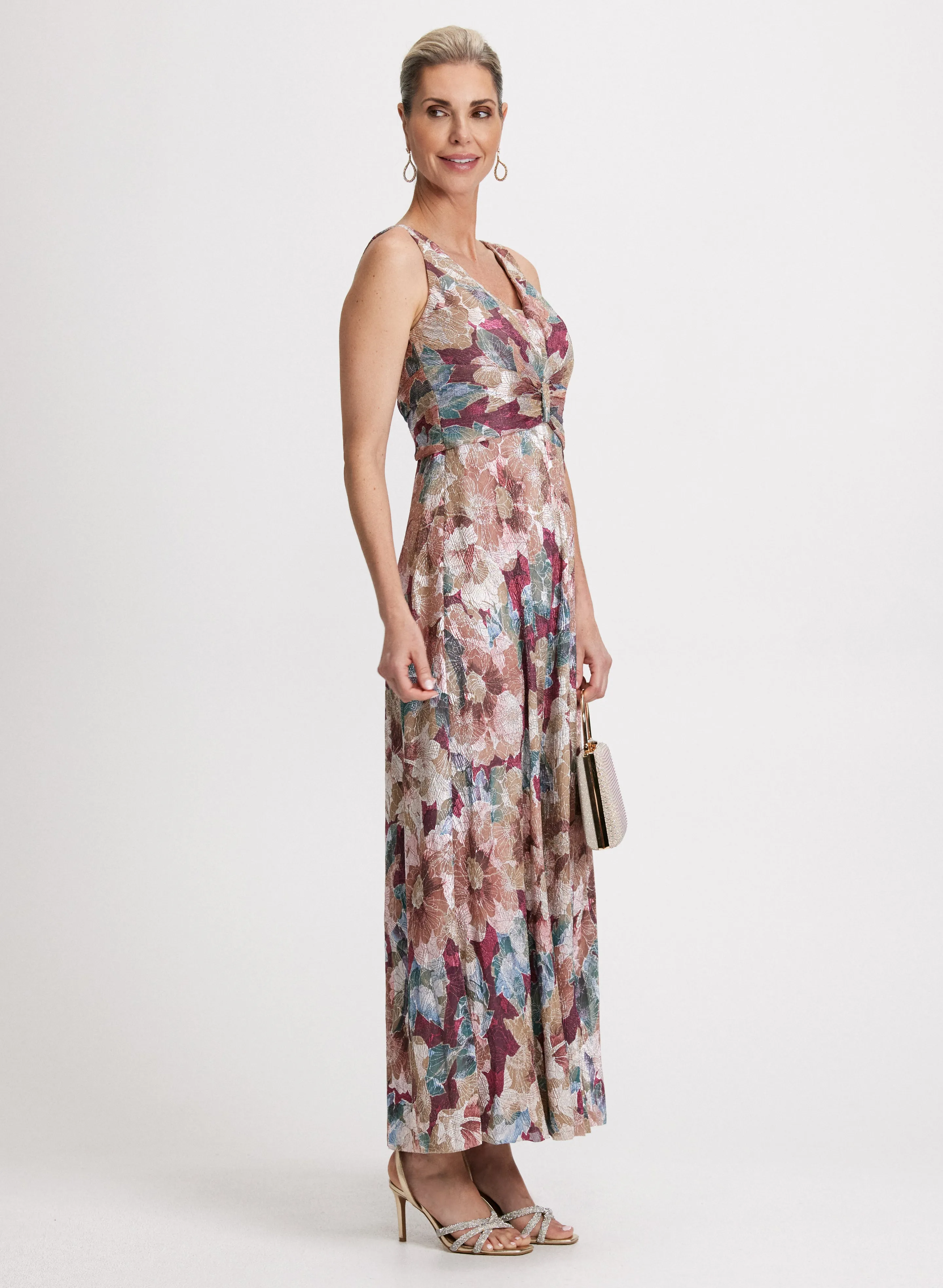 Floral Print Pleated Dress sold by Laura product image thumbnail 2