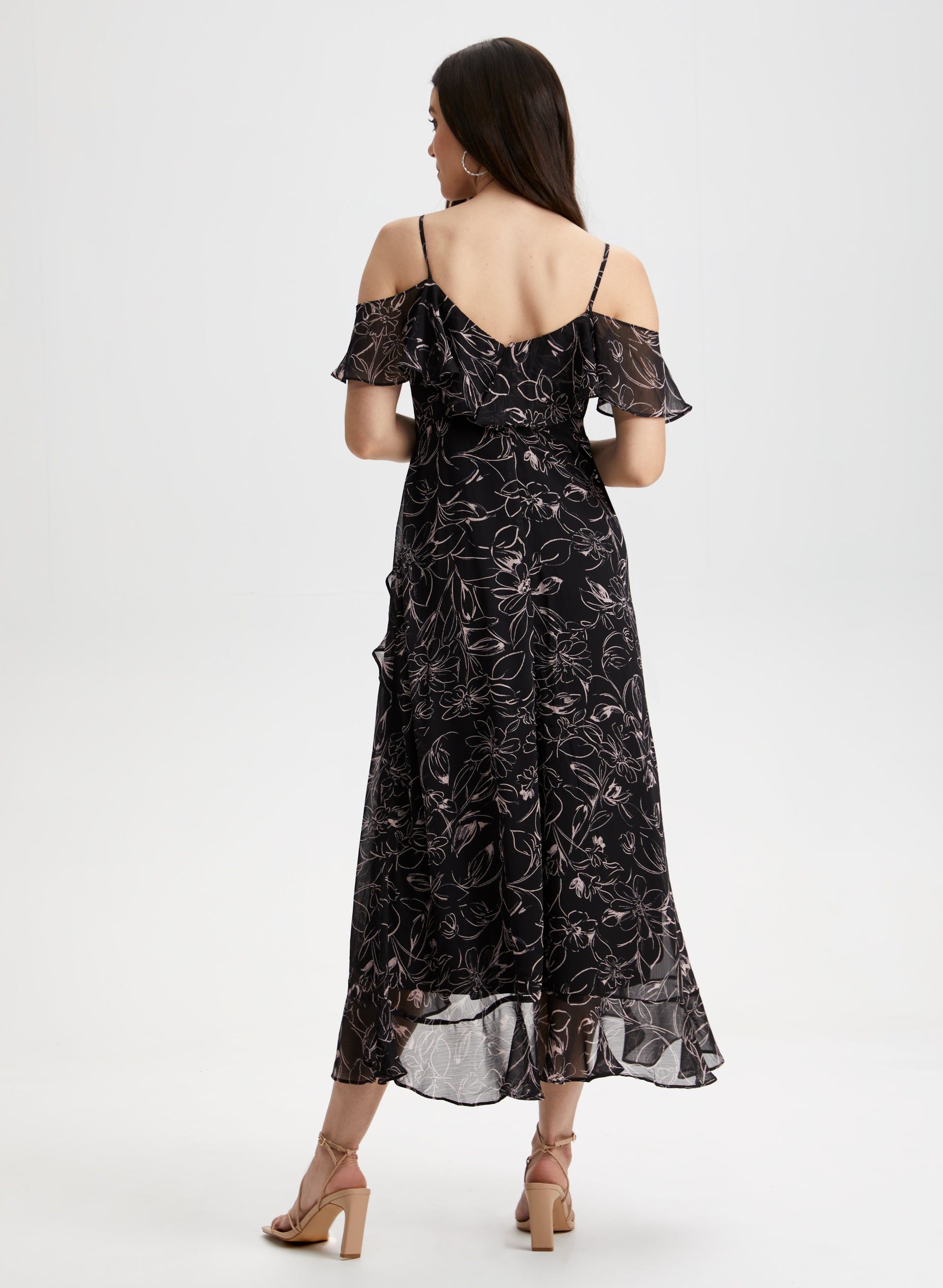 Cold Shoulder Floral Print Dress sold by Laura product image thumbnail 2