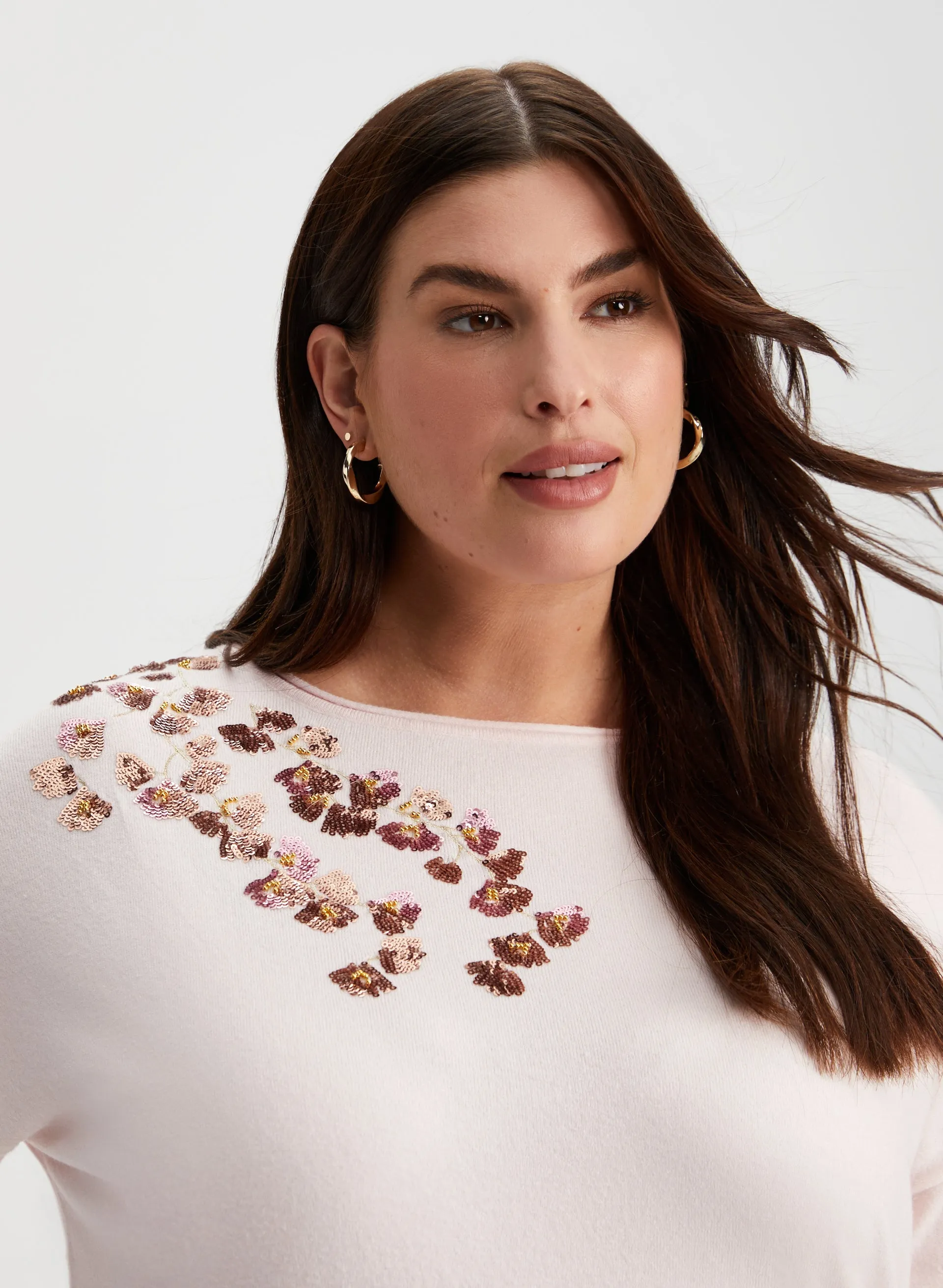 Floral Sequin Sweater sold by Laura product image thumbnail 2