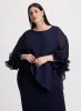Asymmetric Poncho-Effect Maxi Dress sold by Laura
